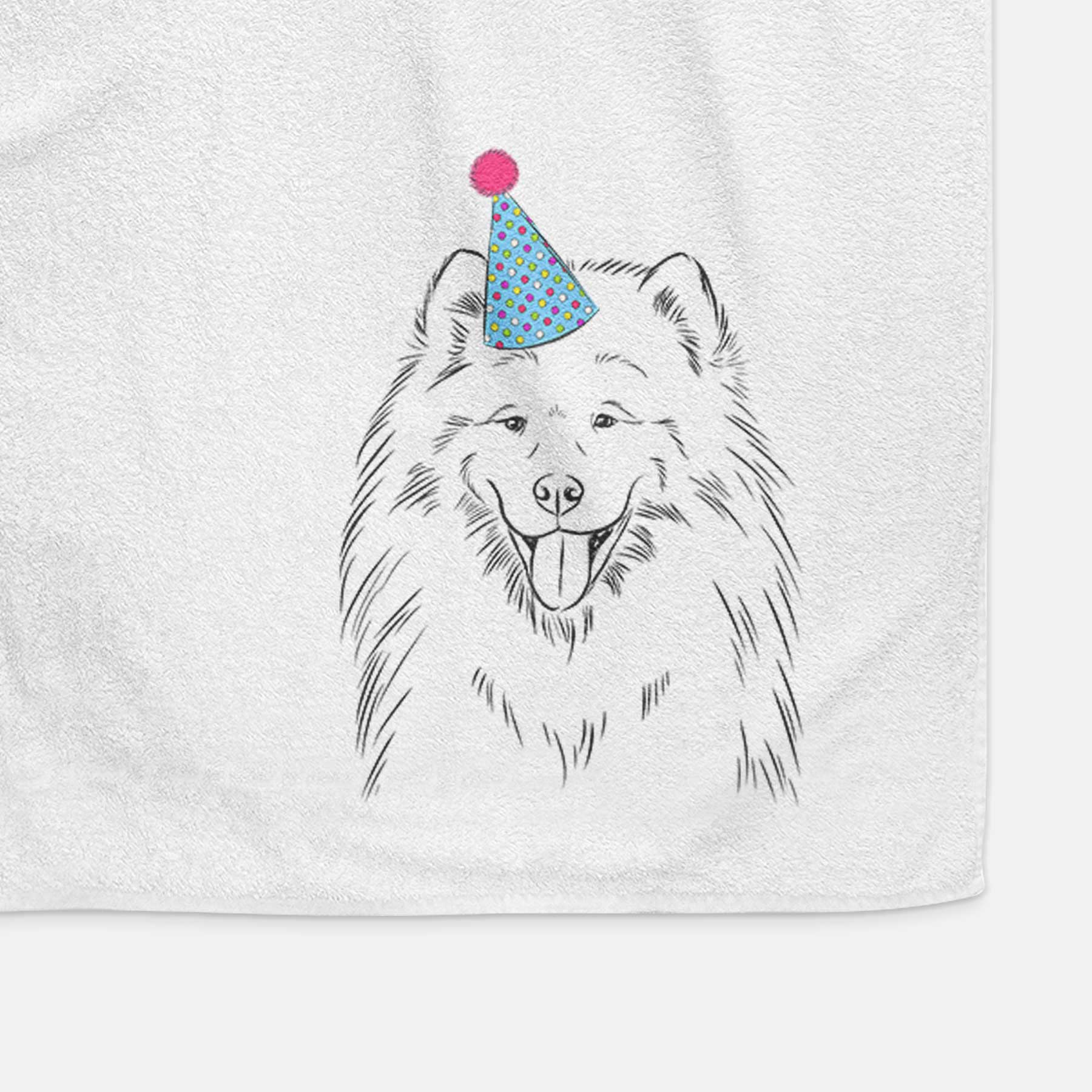 Mikko the Samoyed Decorative Hand Towel