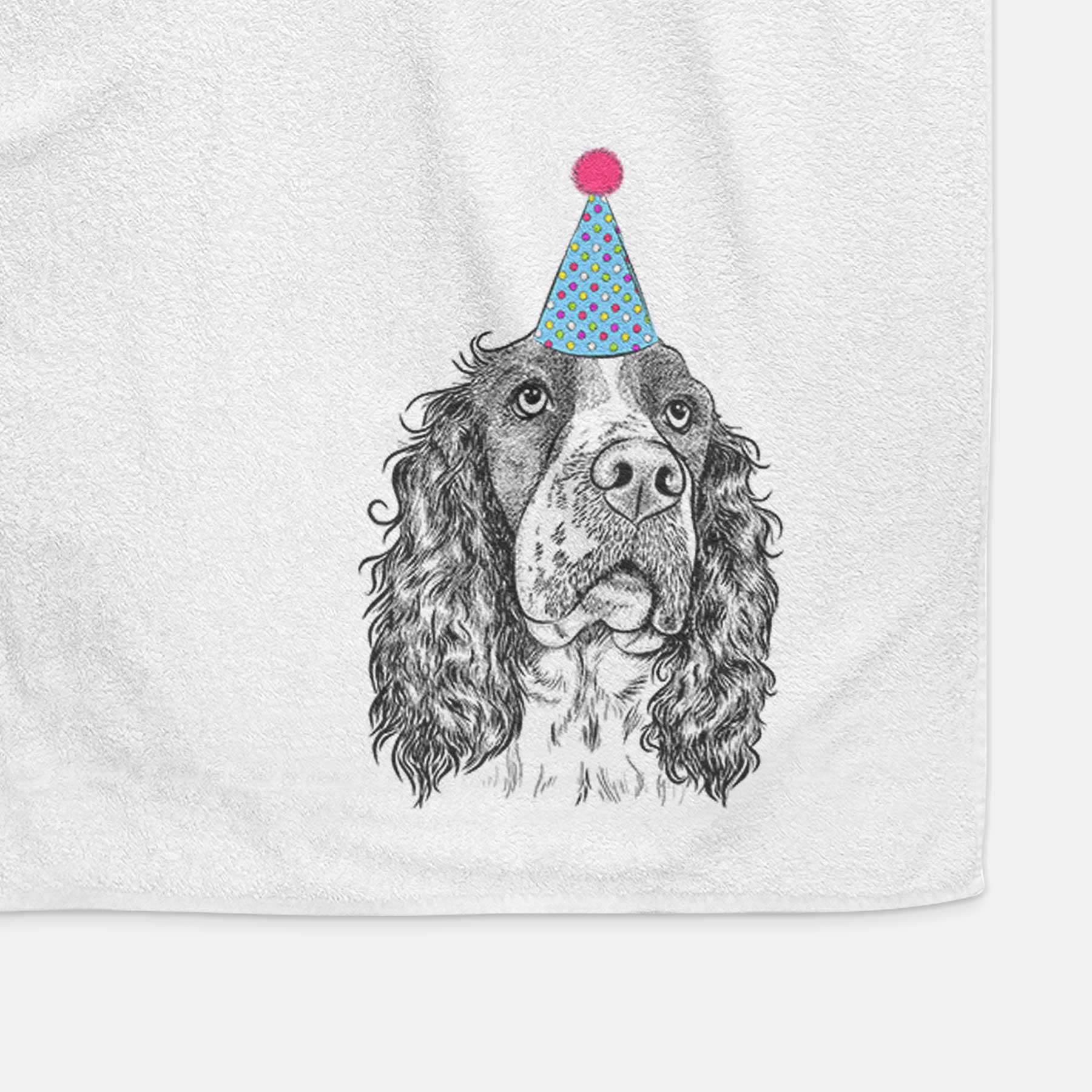 Millie Mae the English Springer Spaniel Decorative Hand Towel