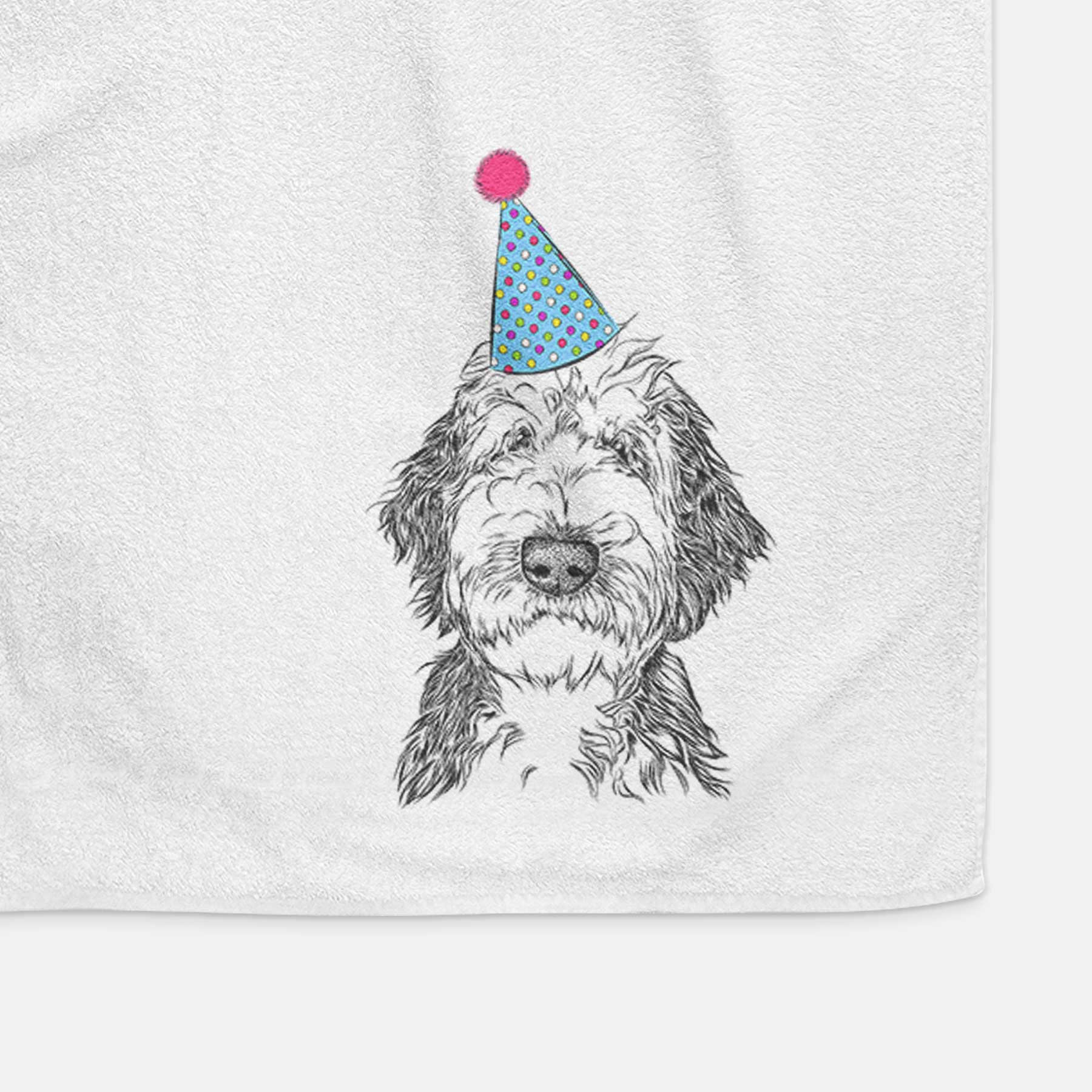 Milo Fluff the Sheepadoodle Decorative Hand Towel