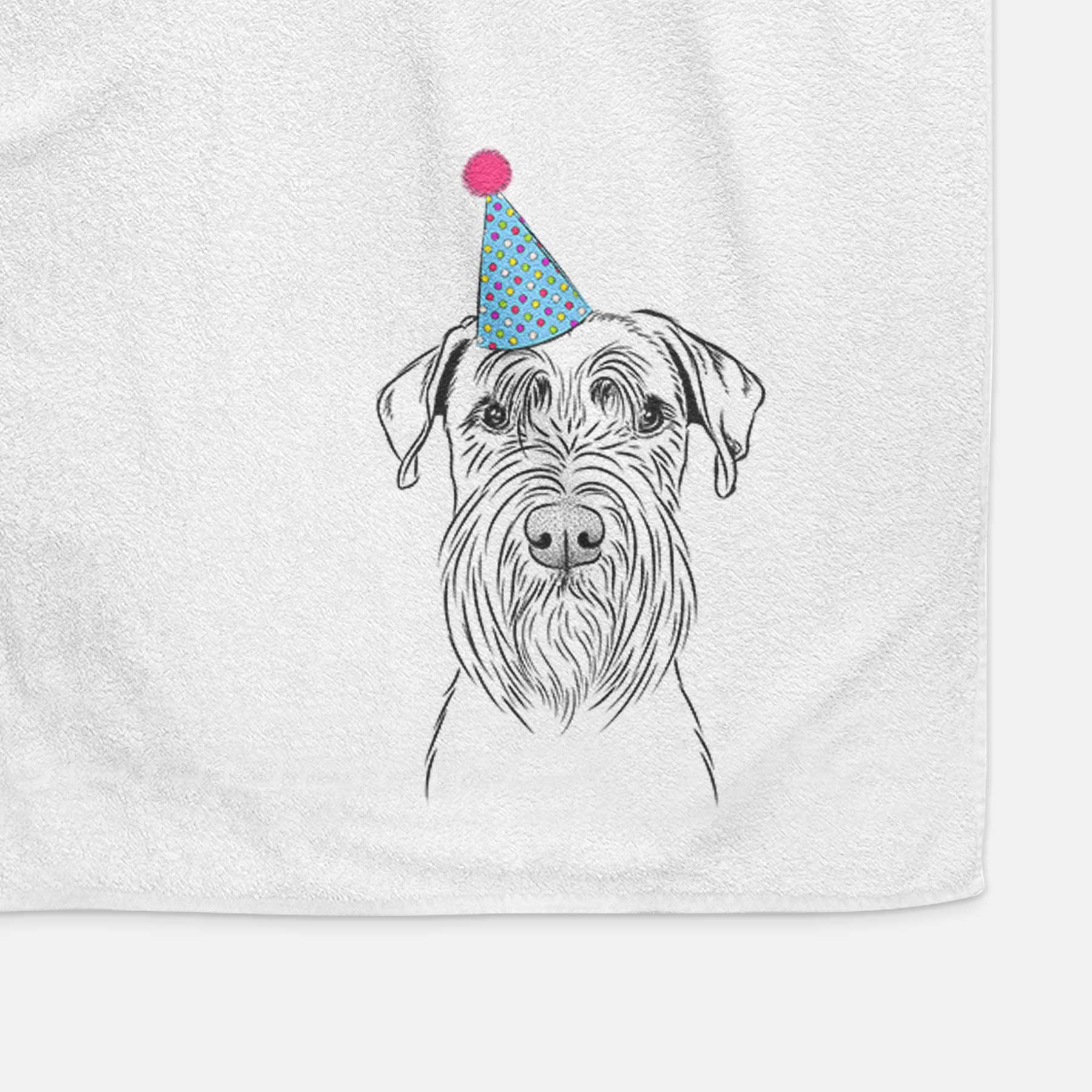 Milton the Schnauzer Decorative Hand Towel