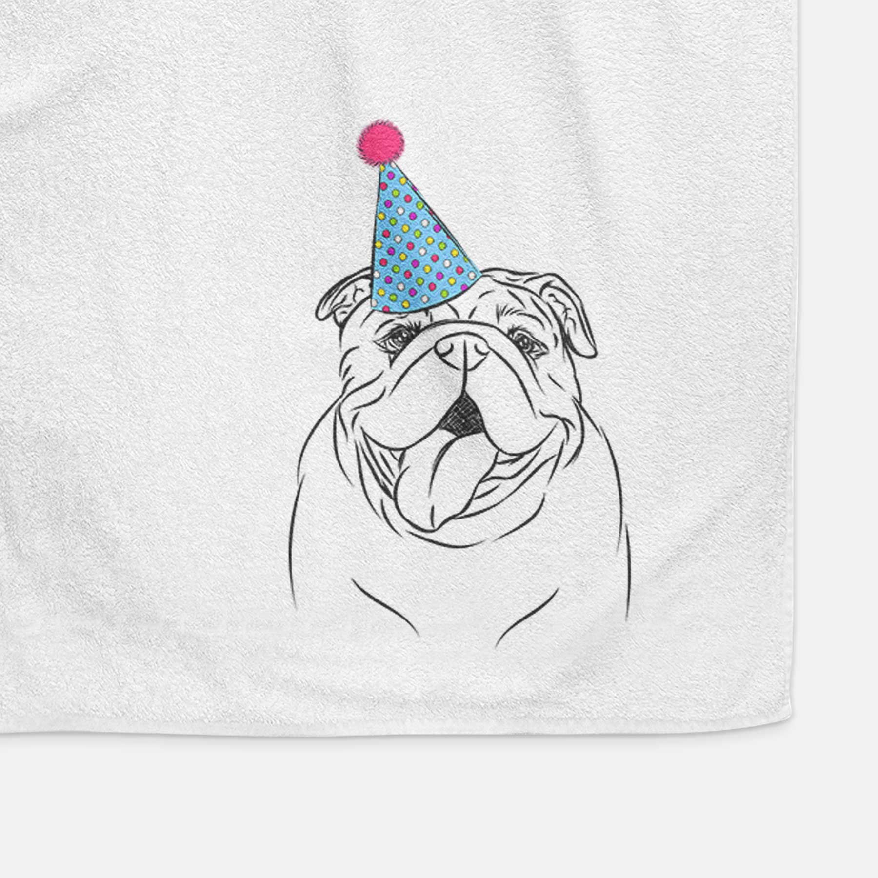 Missy Moo the English Bulldog Decorative Hand Towel