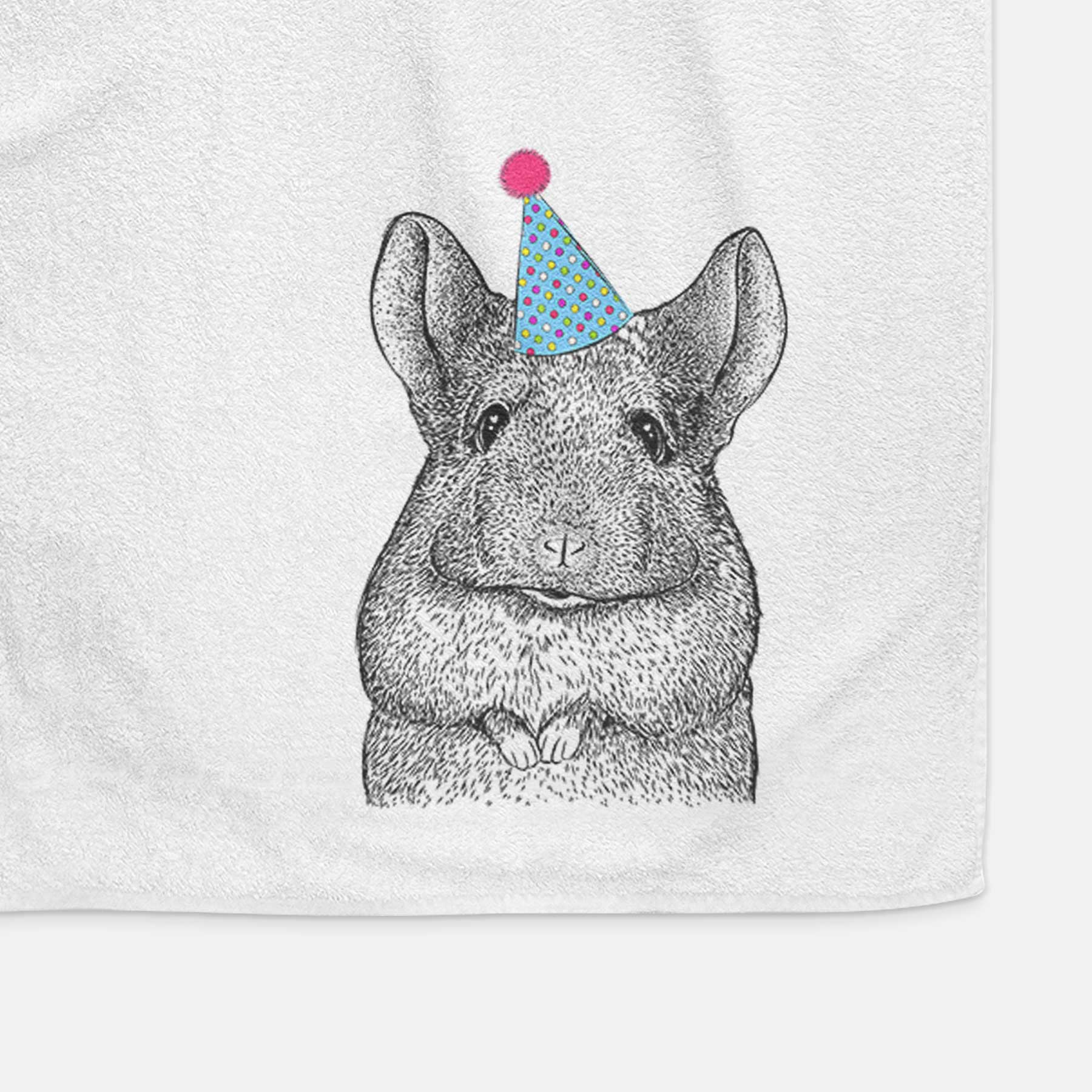 Mojo the Chinchilla Decorative Hand Towel