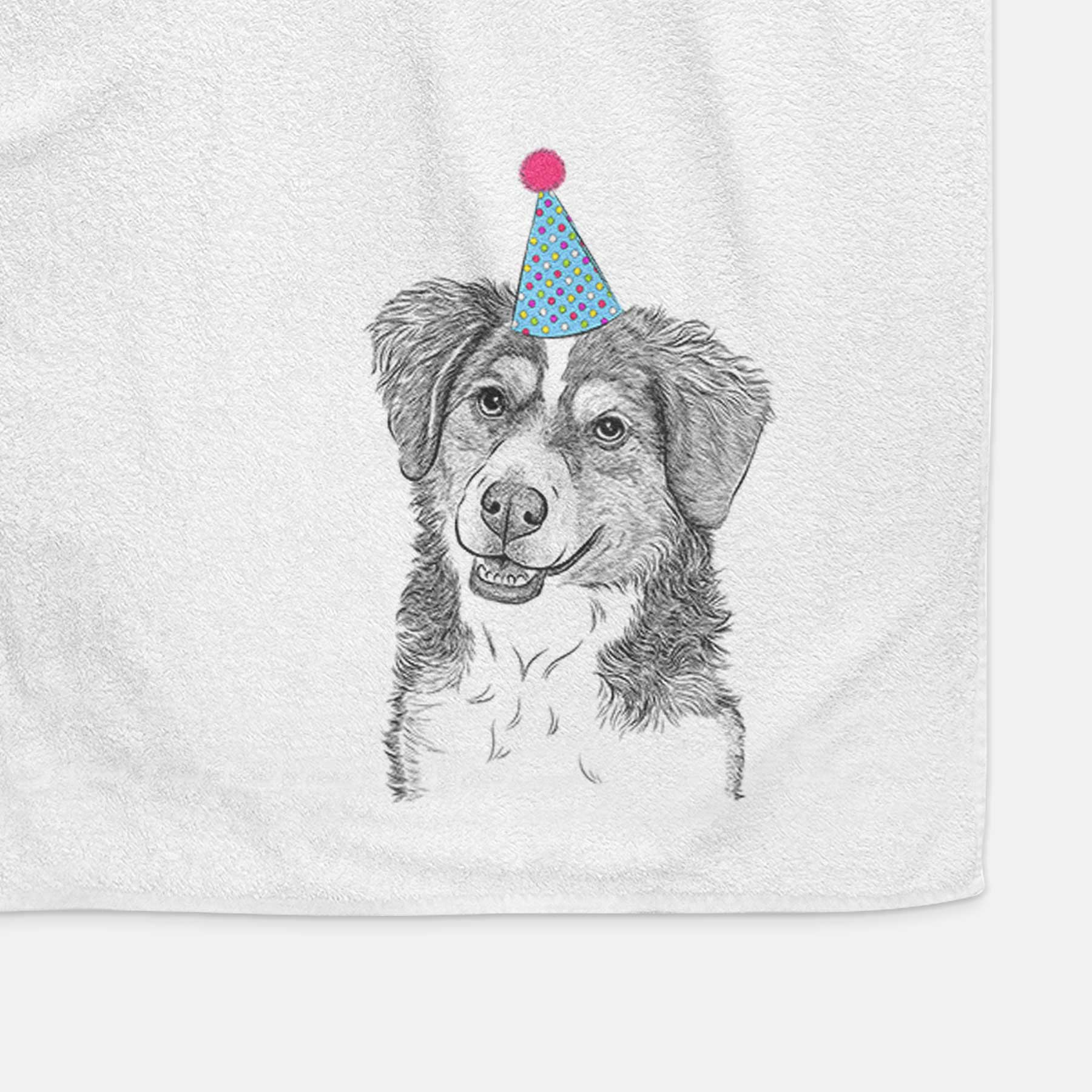 Molly the Miniature Bernedoodle Decorative Hand Towel