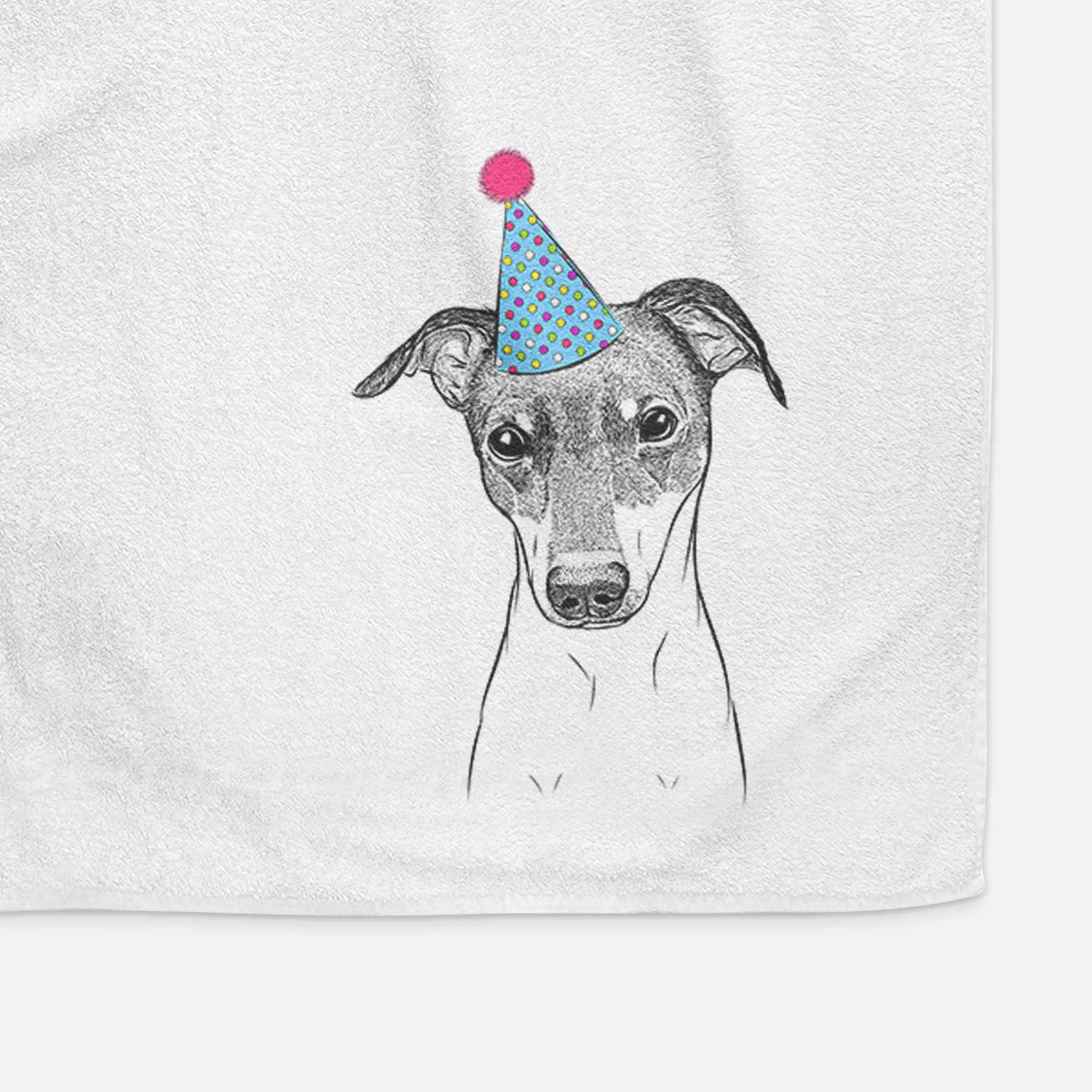 Momo the Japanese Terrier Decorative Hand Towel