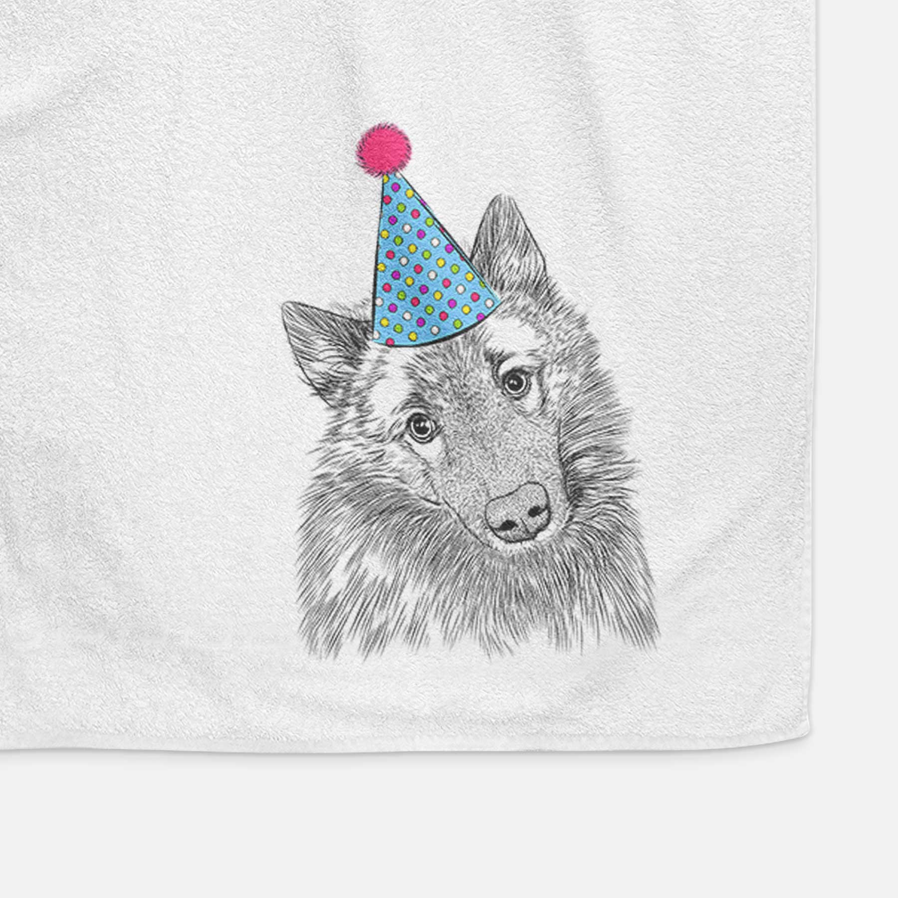 Mr. Maverick the Keeshond Decorative Hand Towel