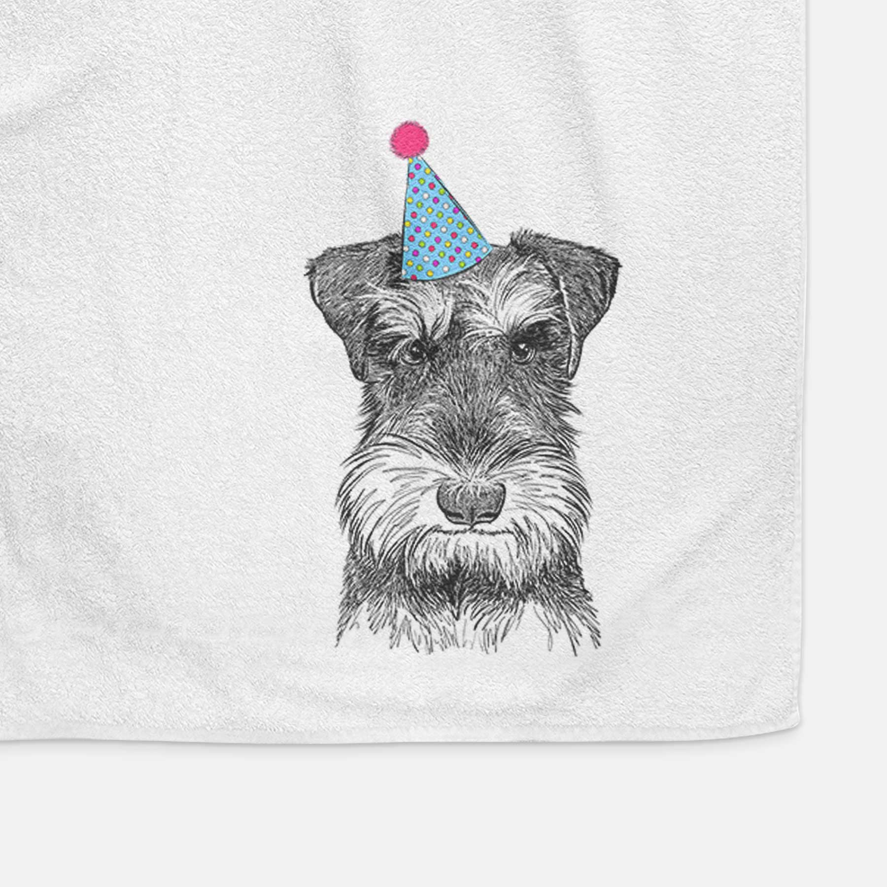 Murphy the Mini Schnauzer Decorative Hand Towel