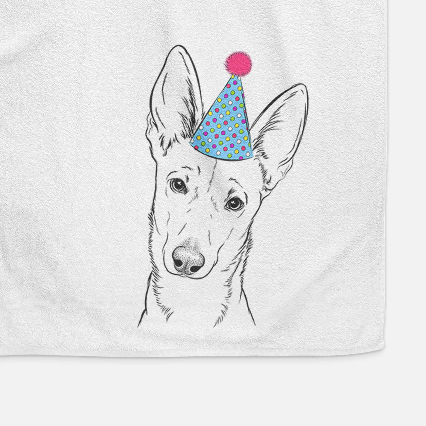 Nala the Carolina Dog Decorative Hand Towel