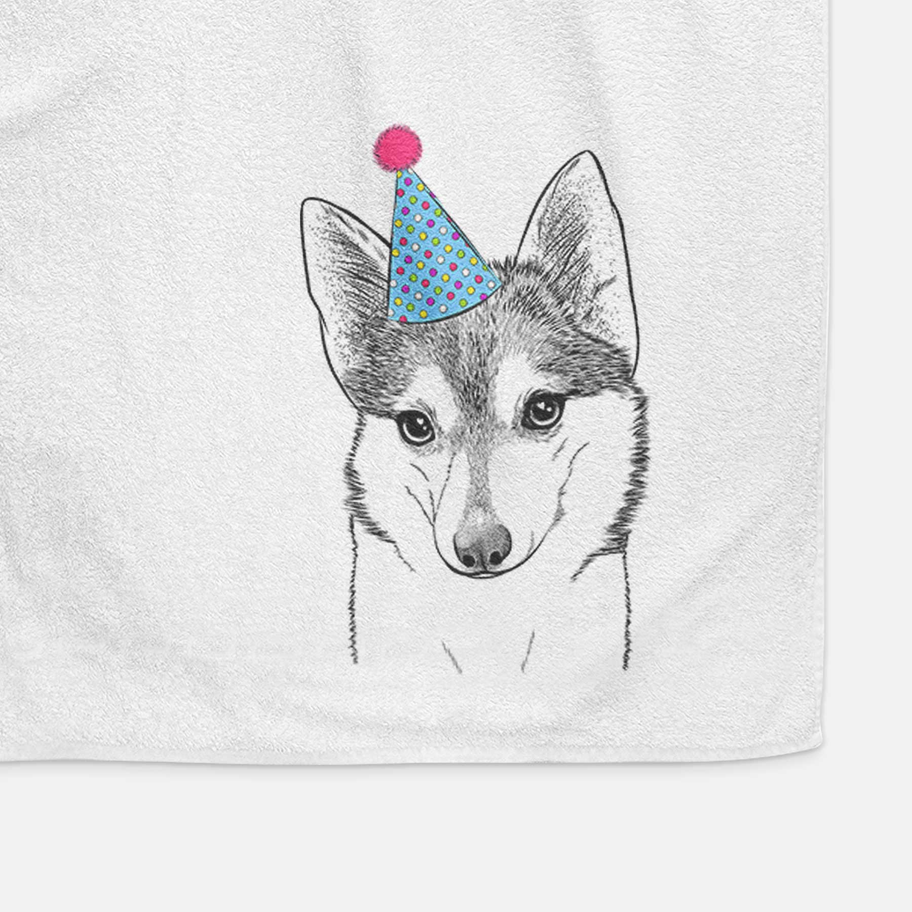 Nami the Alaskan Klee Kai Decorative Hand Towel