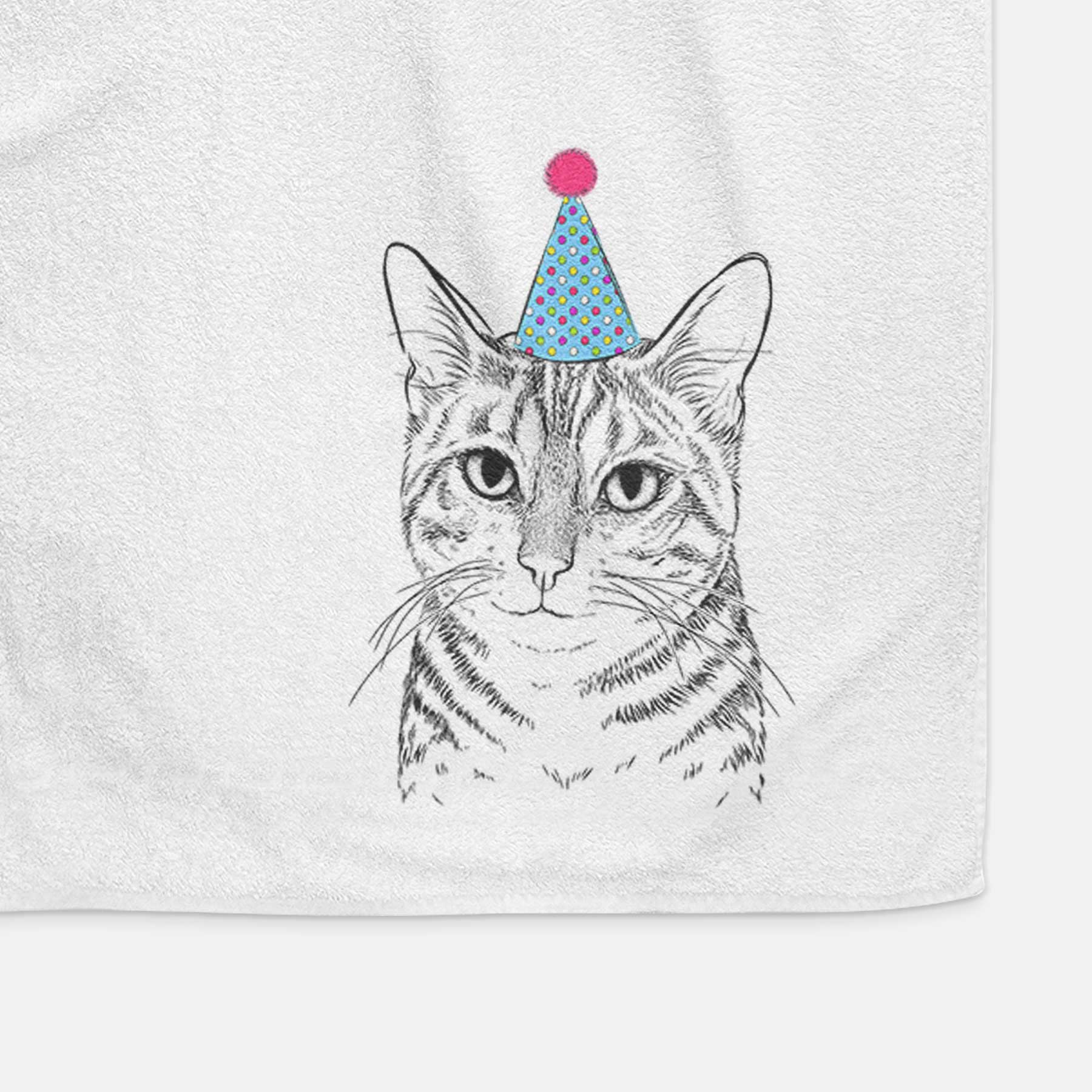 Nell the Tabby Cat Decorative Hand Towel