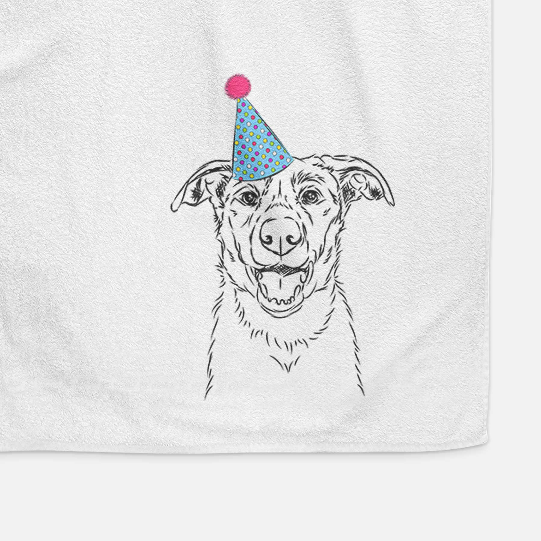 Noah the Border Collie Decorative Hand Towel