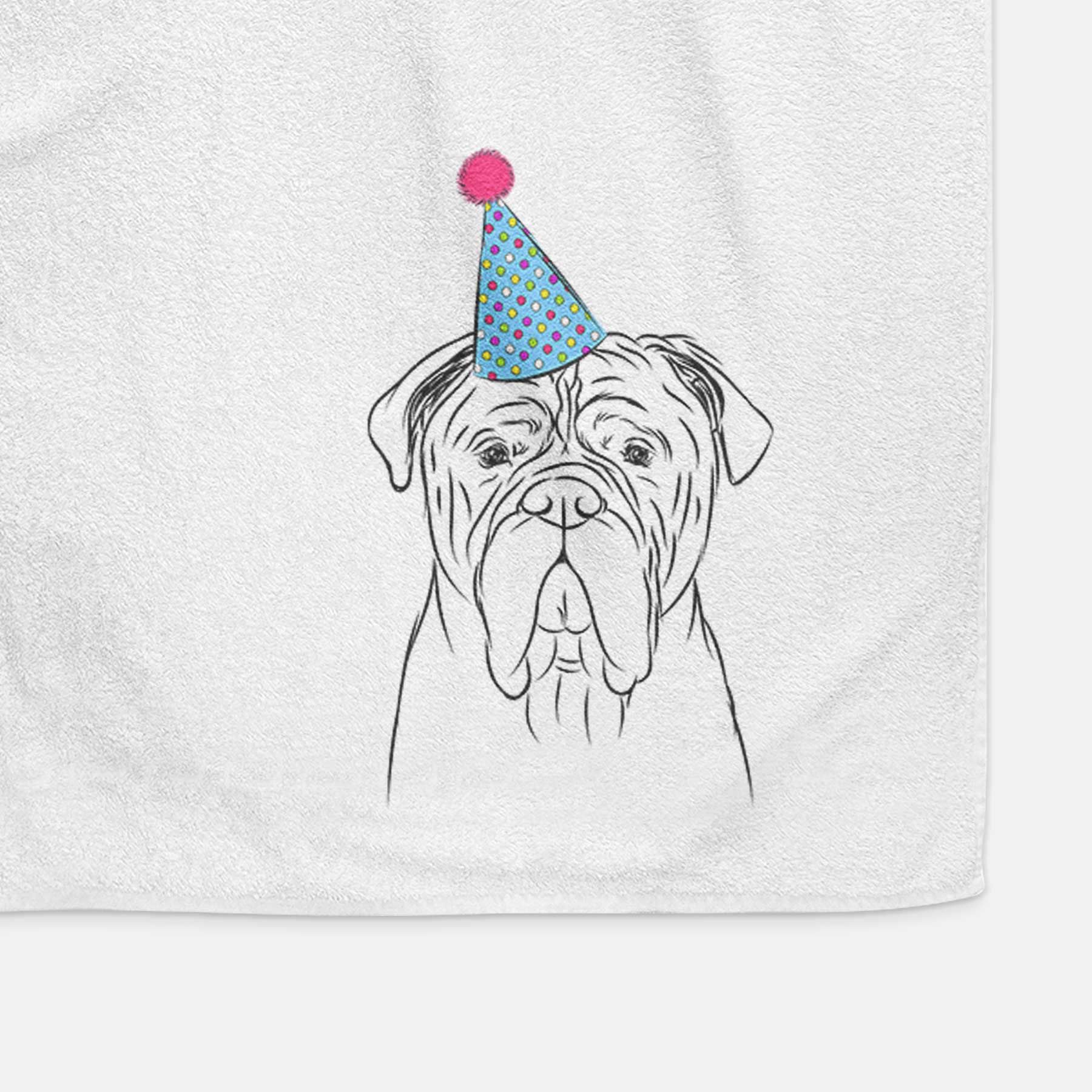 Nolan the Bull Mastiff Decorative Hand Towel