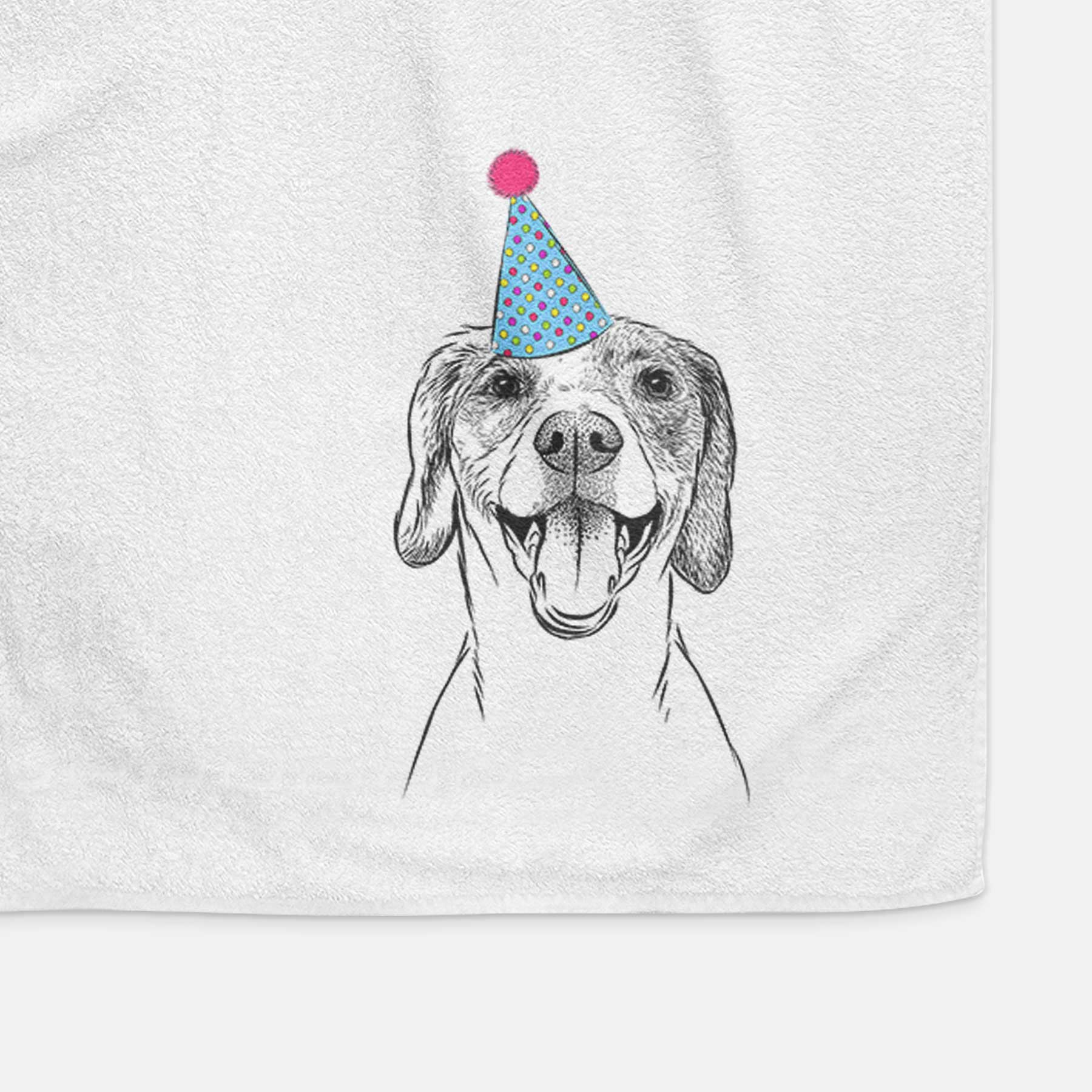 Obi the Beagle Mix Decorative Hand Towel