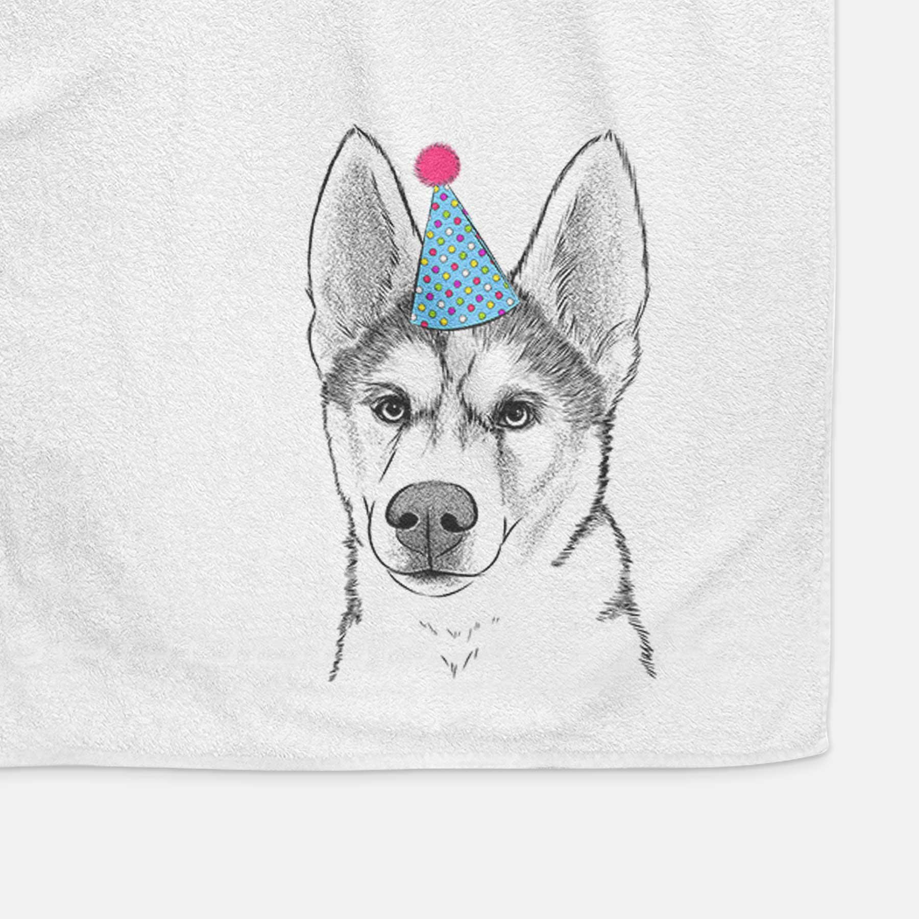 Odin the Siberian Husky Decorative Hand Towel