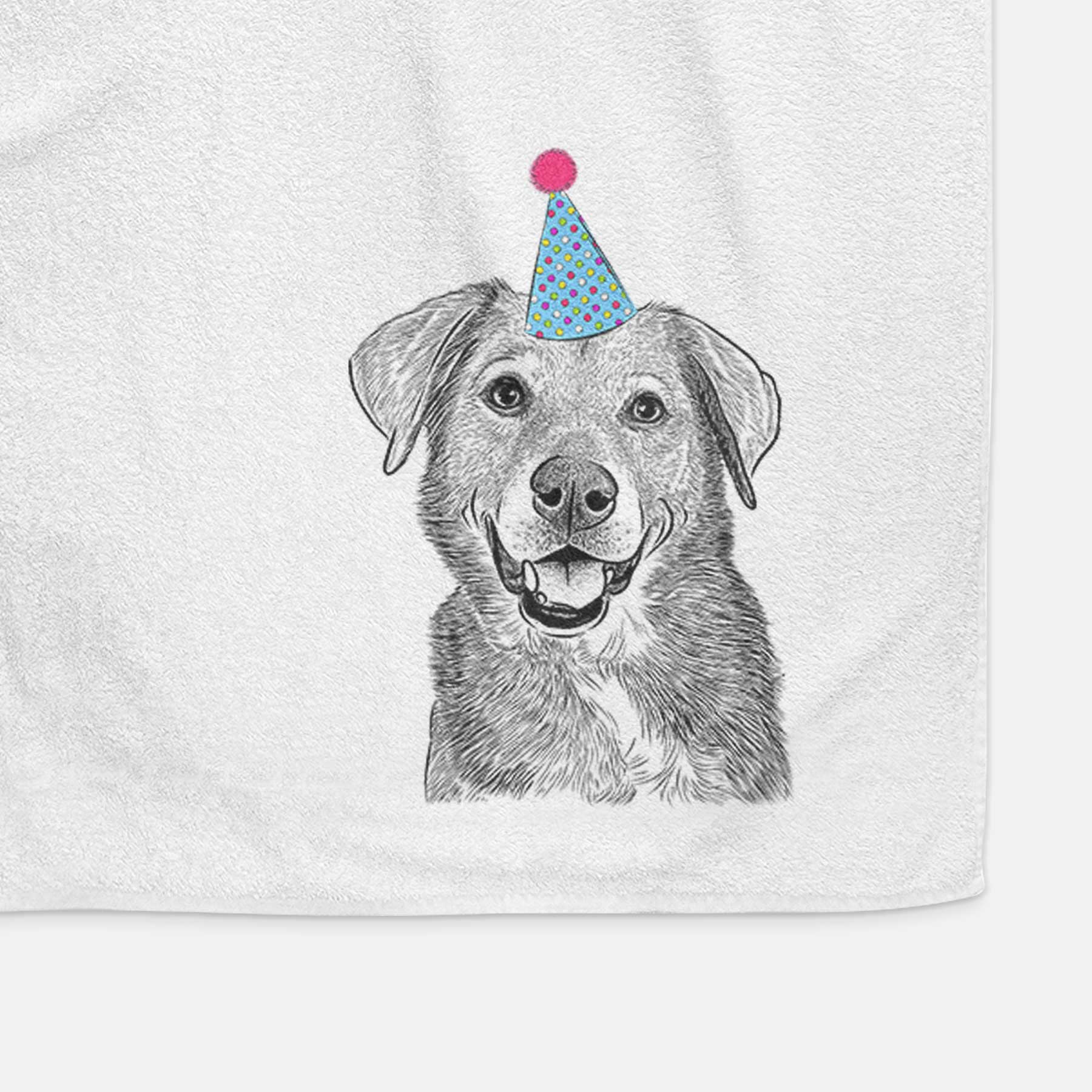 Oliver the Mixed Breed Decorative Hand Towel