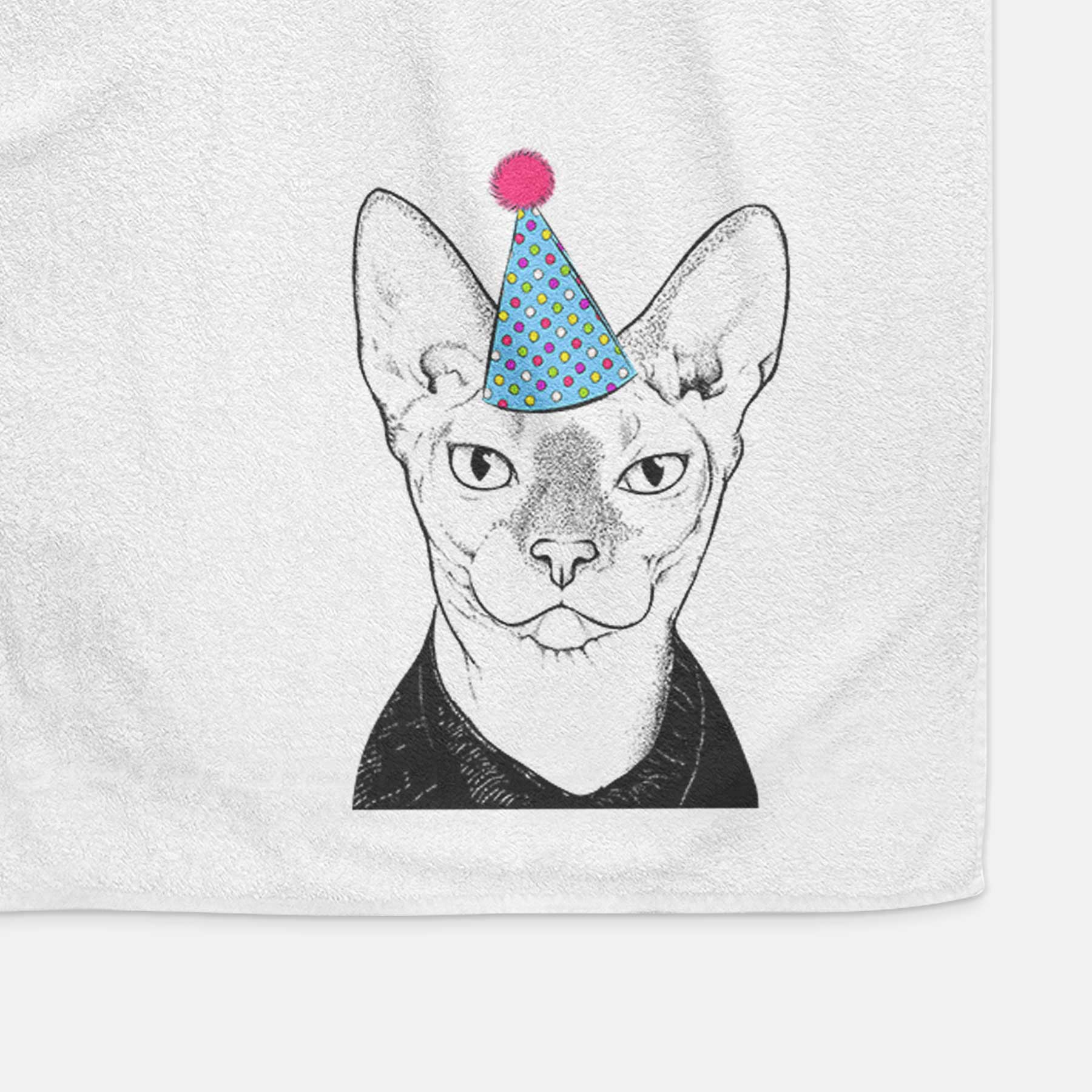 Oliver Watson the Sphynx Cat Decorative Hand Towel