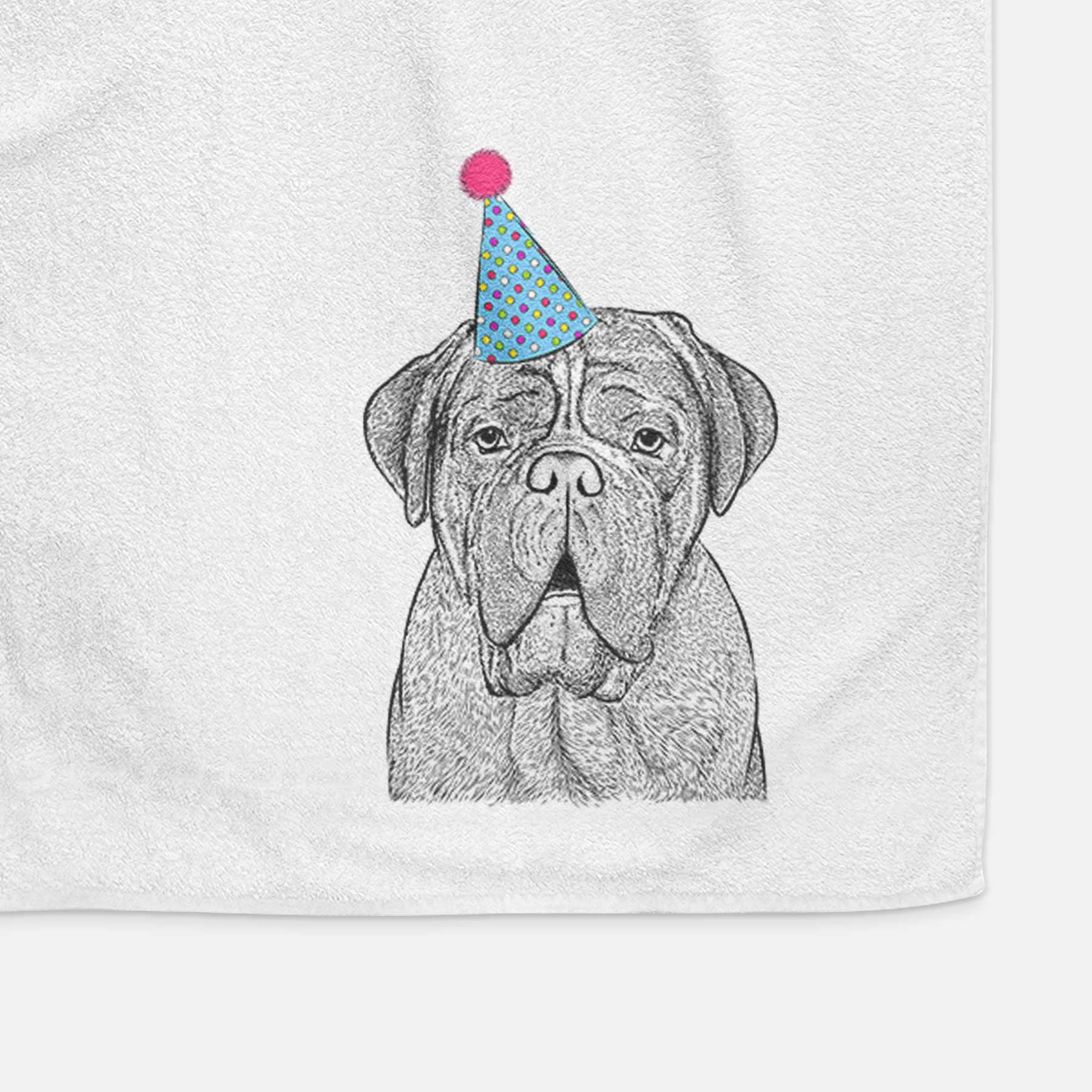 Optimus the Dogue de Bordeaux Decorative Hand Towel