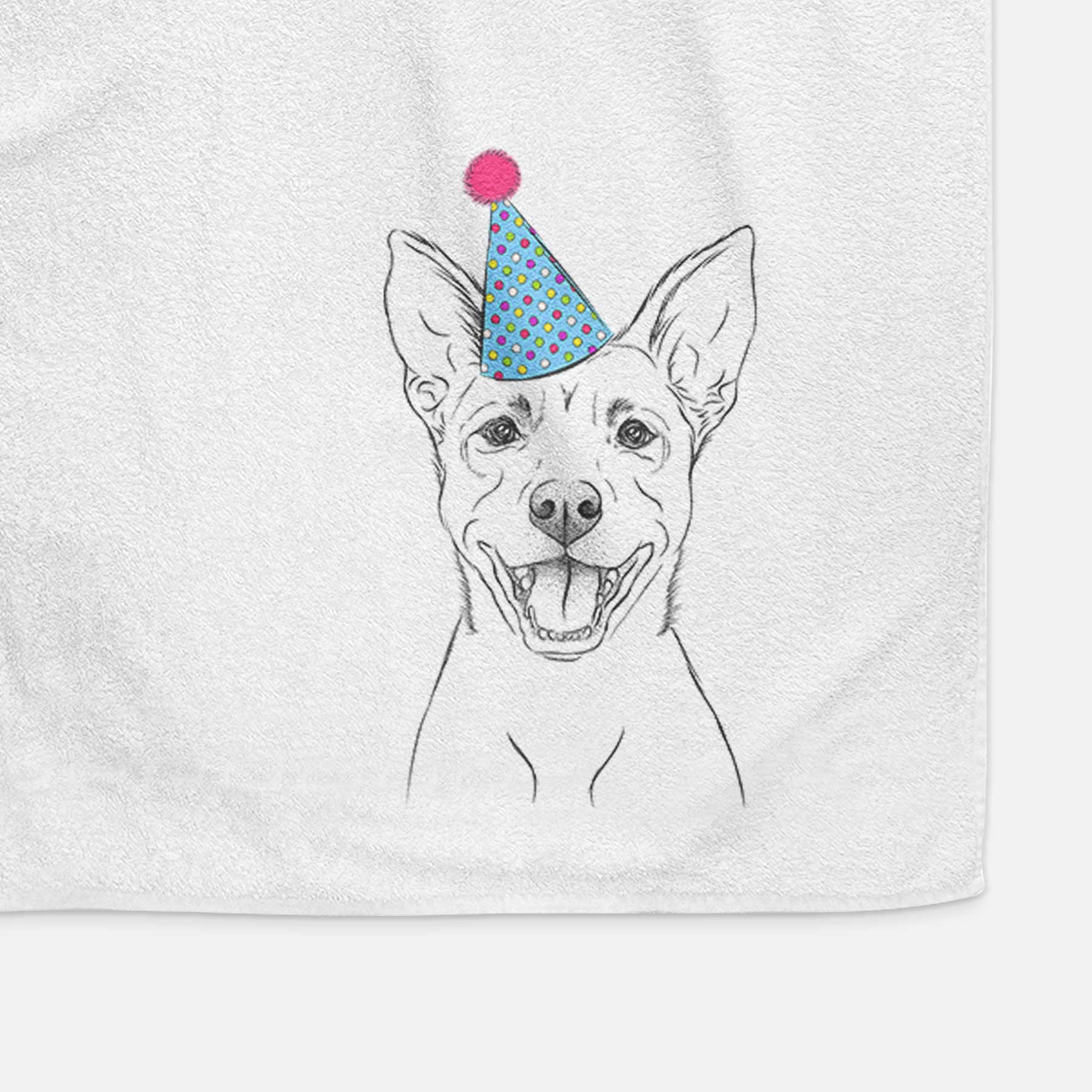 Orange the Carolina Dog Decorative Hand Towel