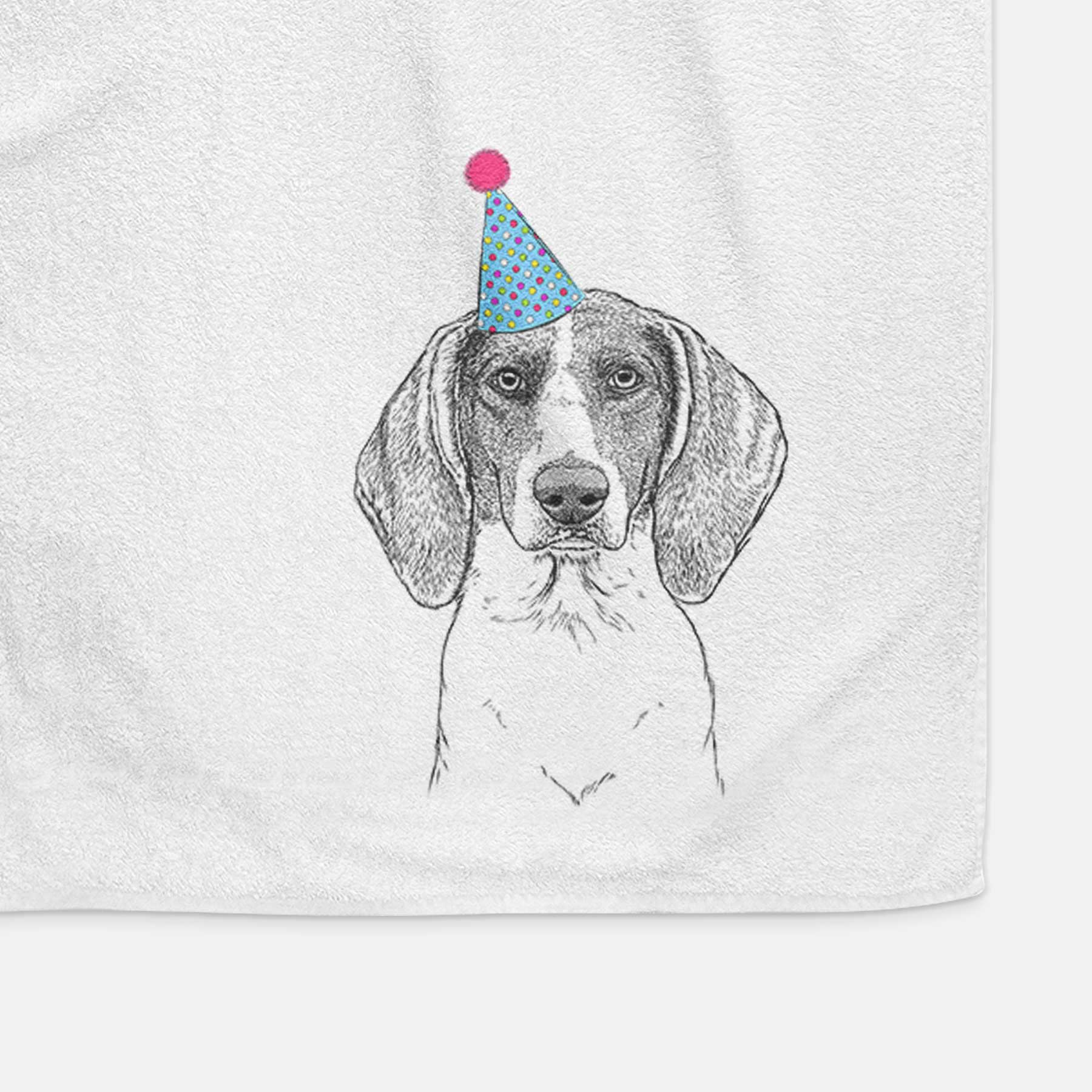 Orin the Treeing Walker Coonhound Decorative Hand Towel