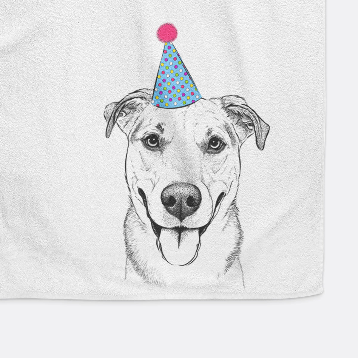 Padre the Pitbull Mix Decorative Hand Towel