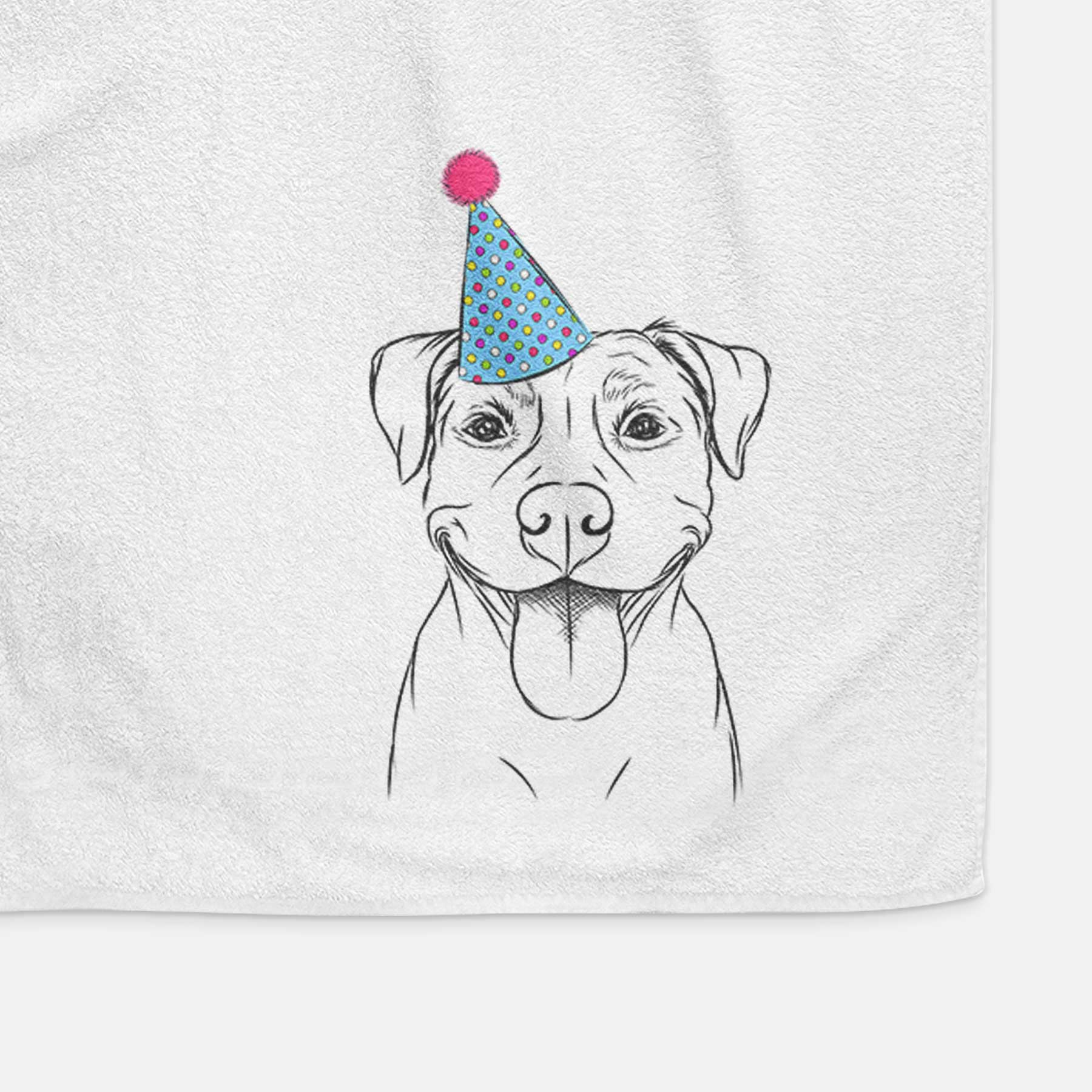 Parker the Pitbull Decorative Hand Towel