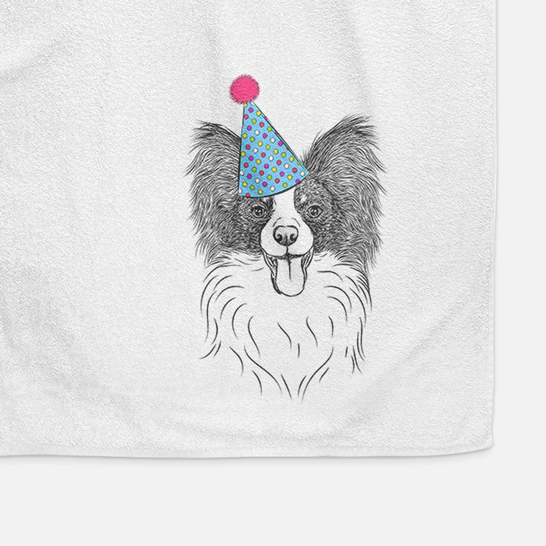 Patrick the Papillon Decorative Hand Towel