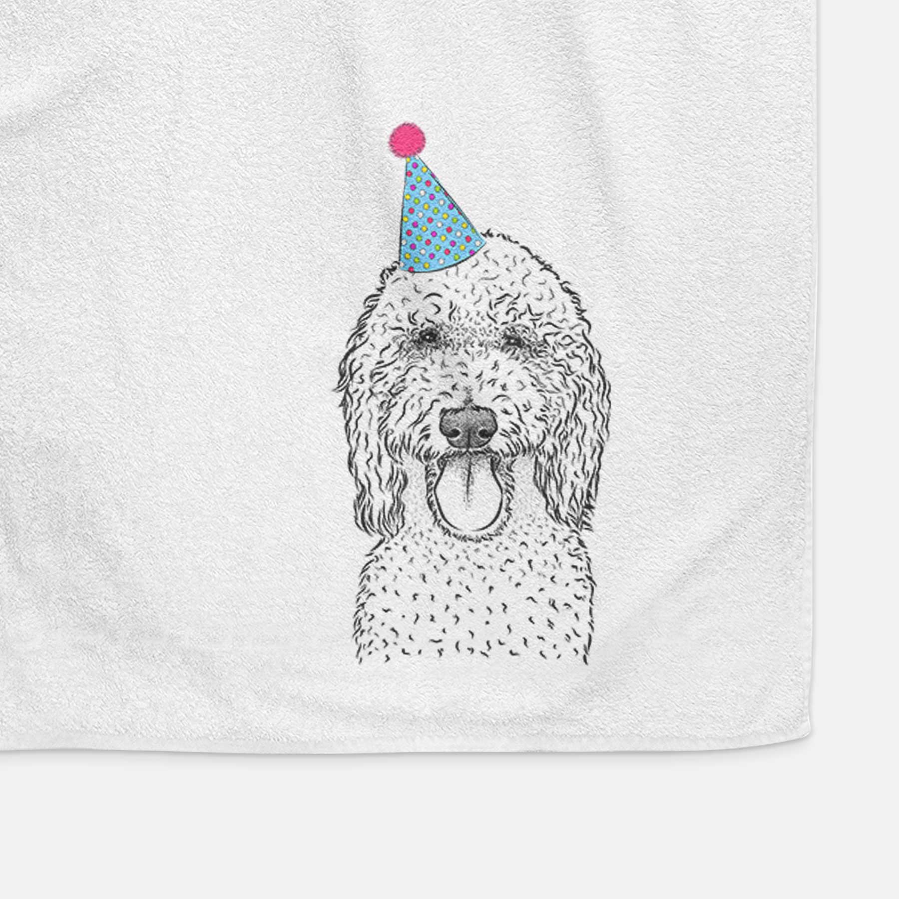 Pavlov the Goldendoodle Decorative Hand Towel