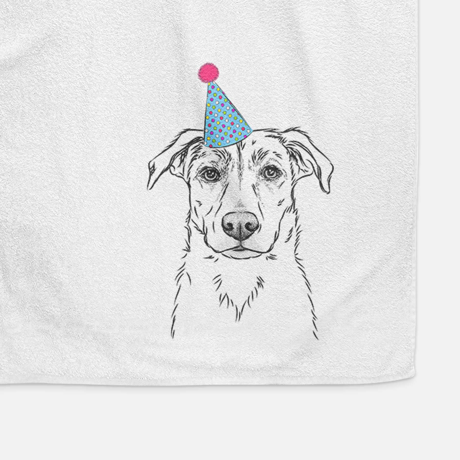 Peanut the Lab Mix Decorative Hand Towel