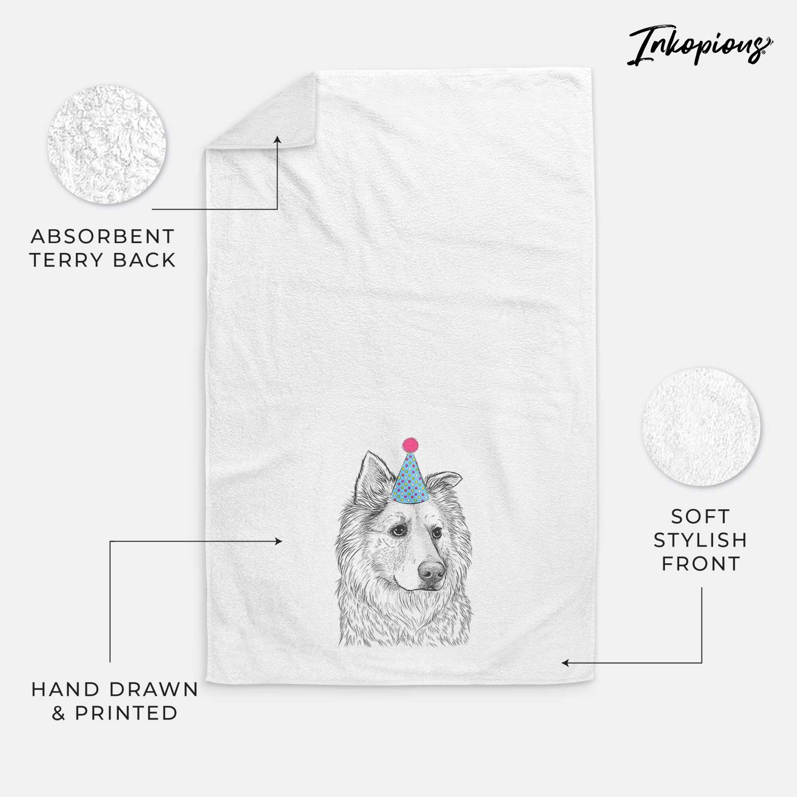 Penny the Chow Mix Decorative Hand Towel