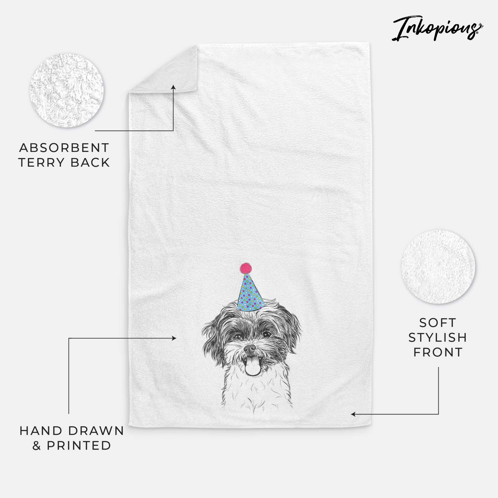 Pepper the Shihpoo Decorative Hand Towel