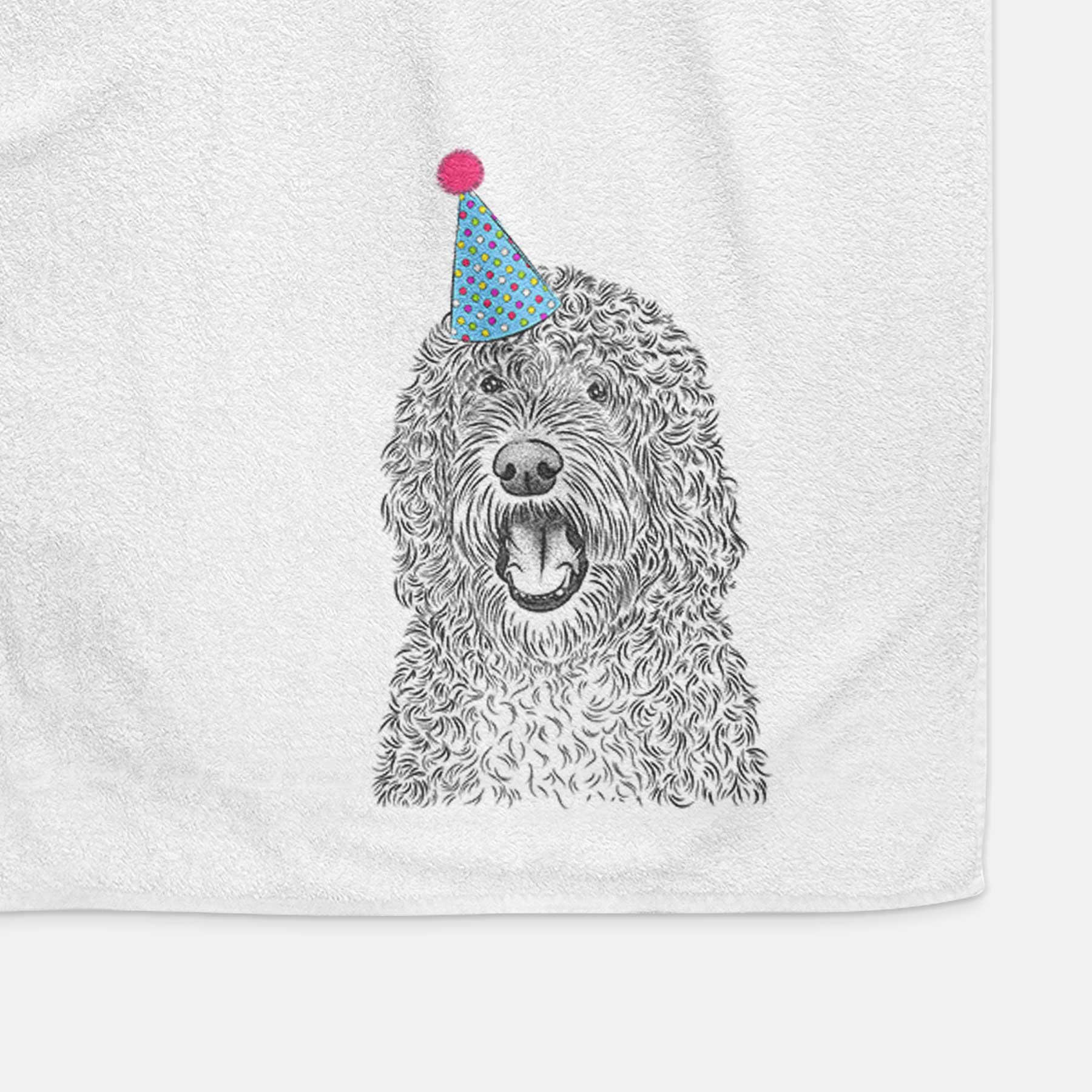 Phillip the Portuguese Water Dog Decorative Hand Towel