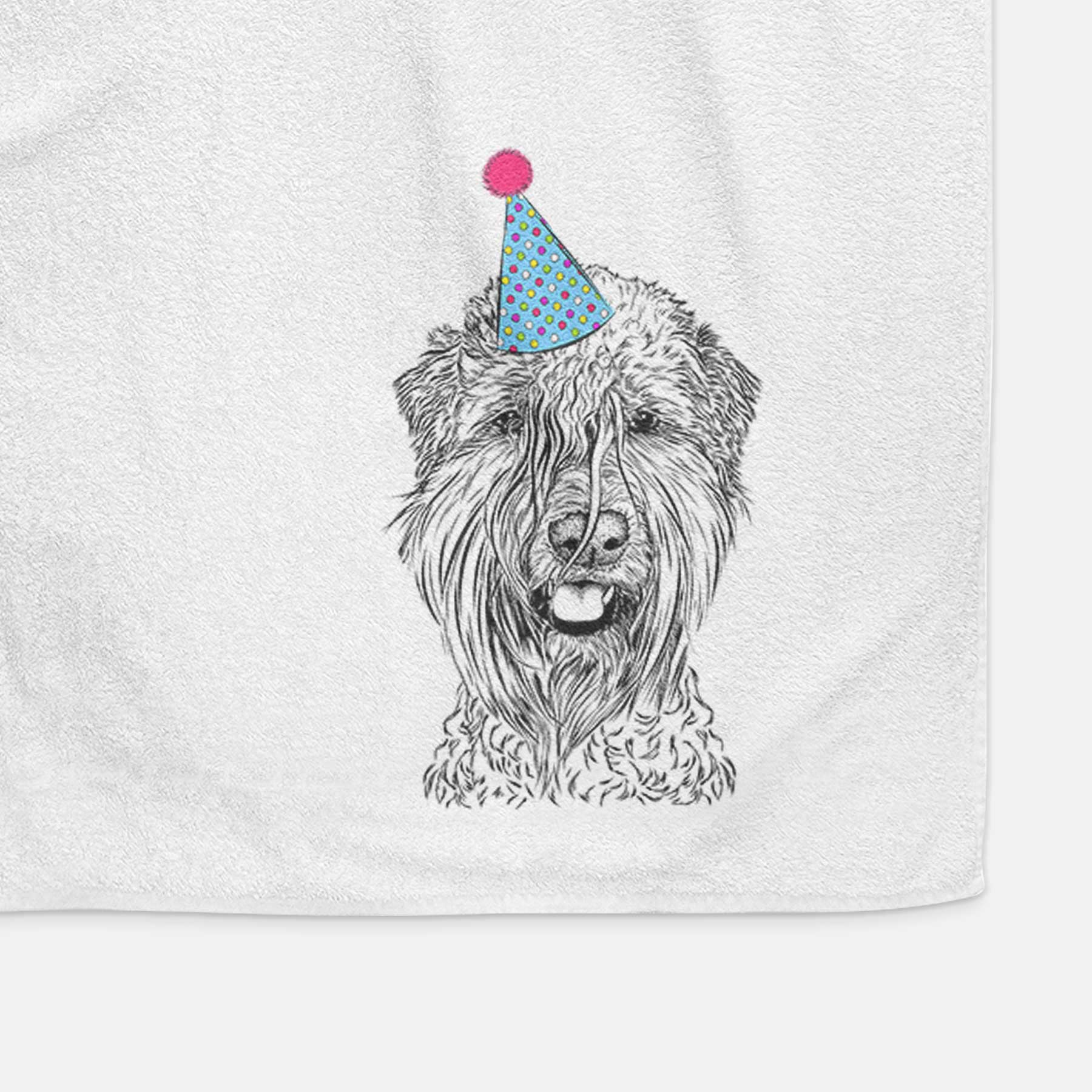 Pierre the Soft Coated Wheaten Terrier Decorative Hand Towel