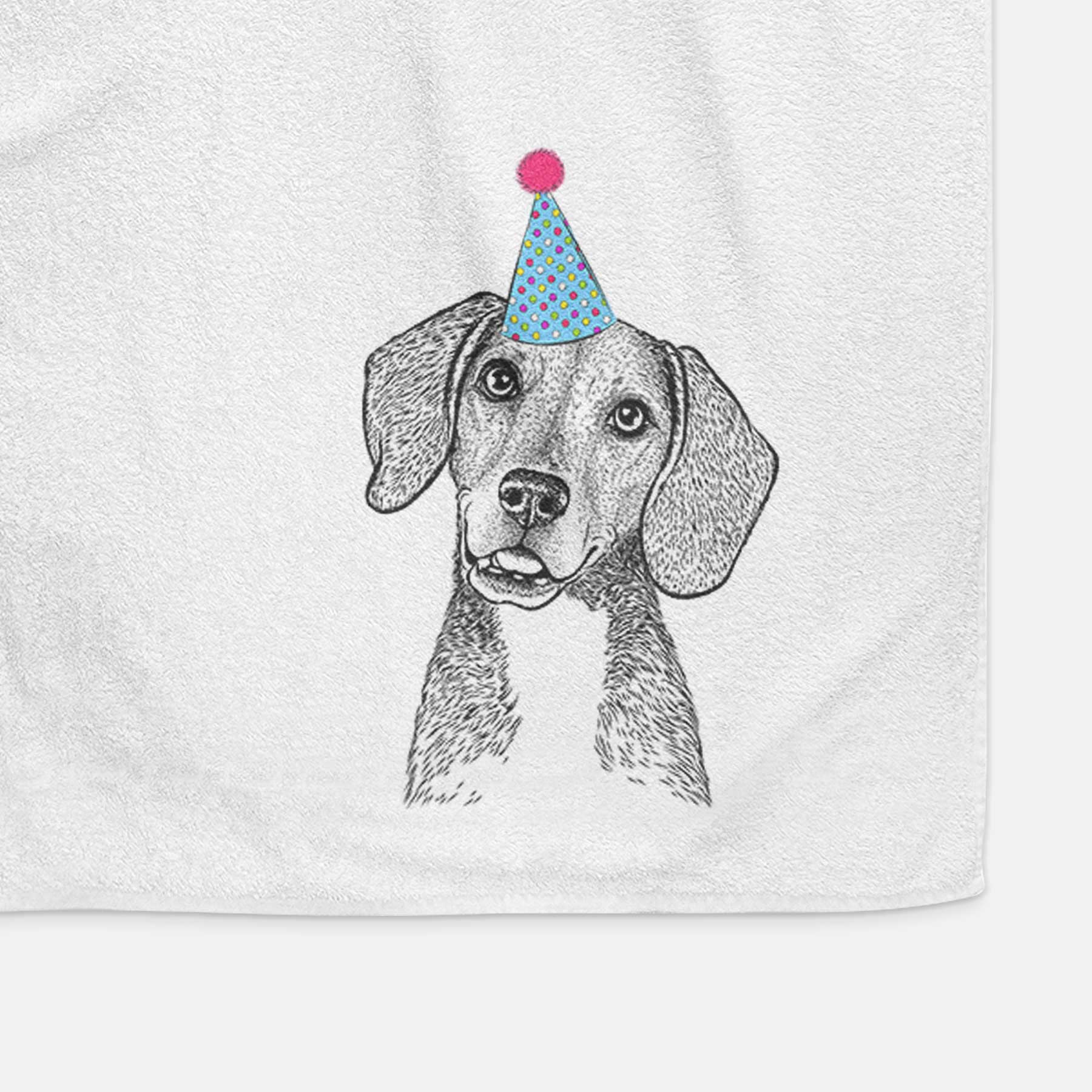 Piggy the Beagle Mix Decorative Hand Towel