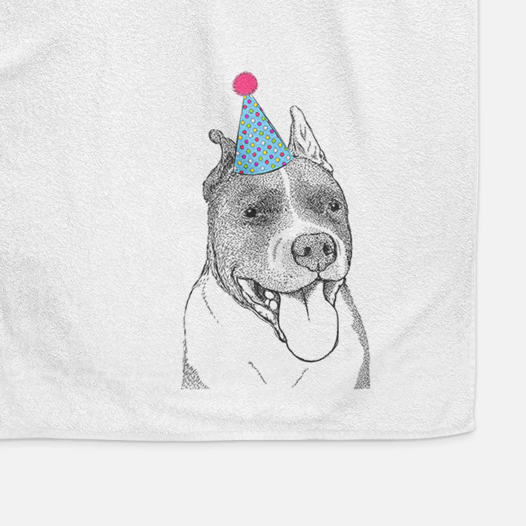 Piggy the American Staffordshire Terrier Decorative Hand Towel