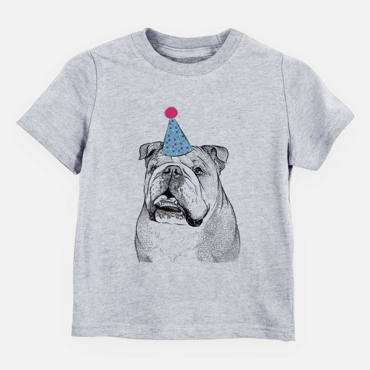 Birthday Piggy the English Bulldog - Kids/Youth/Toddler Shirt