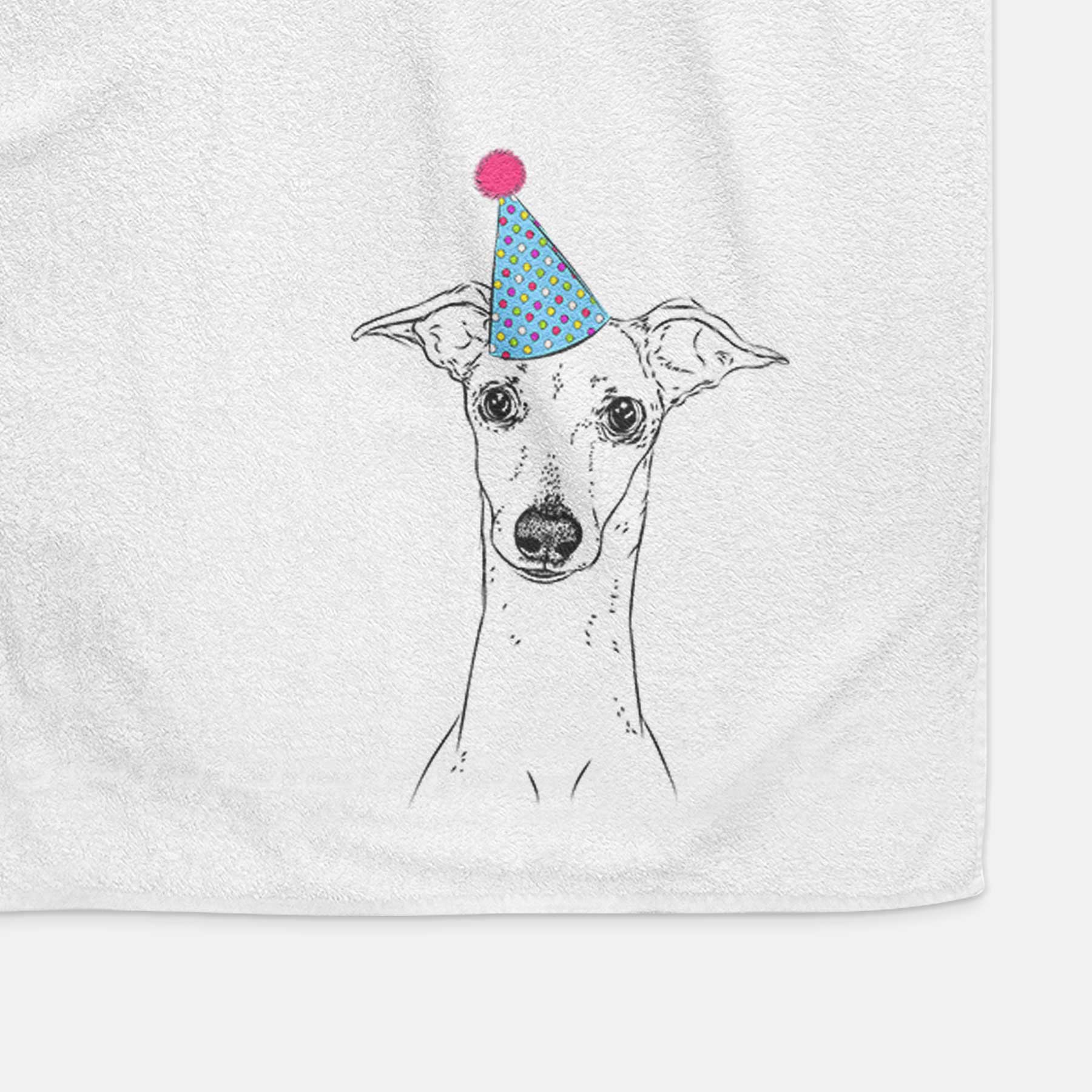 Pip the Italian Greyhound Decorative Hand Towel