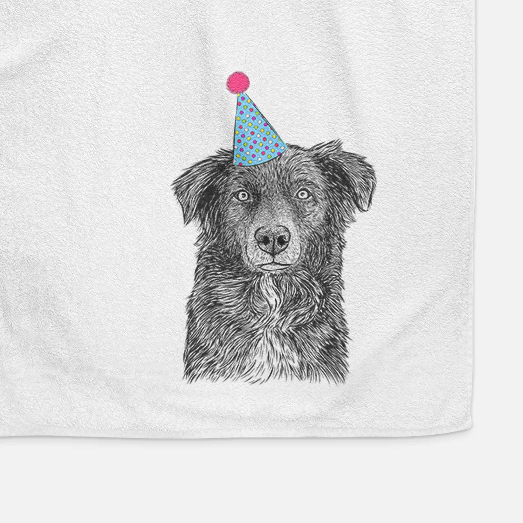 Pixel the Australian Shepherd Decorative Hand Towel