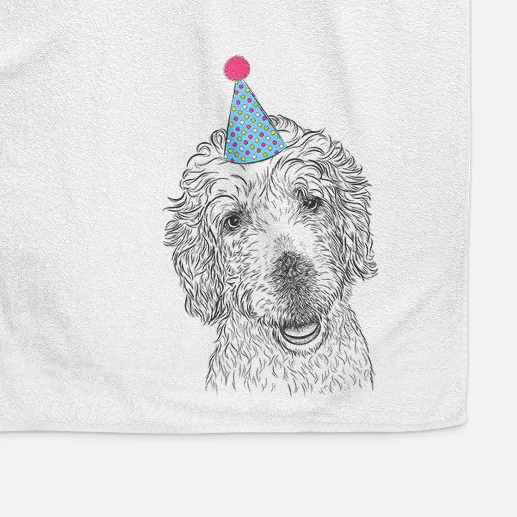 Preston the Labradoodle Decorative Hand Towel