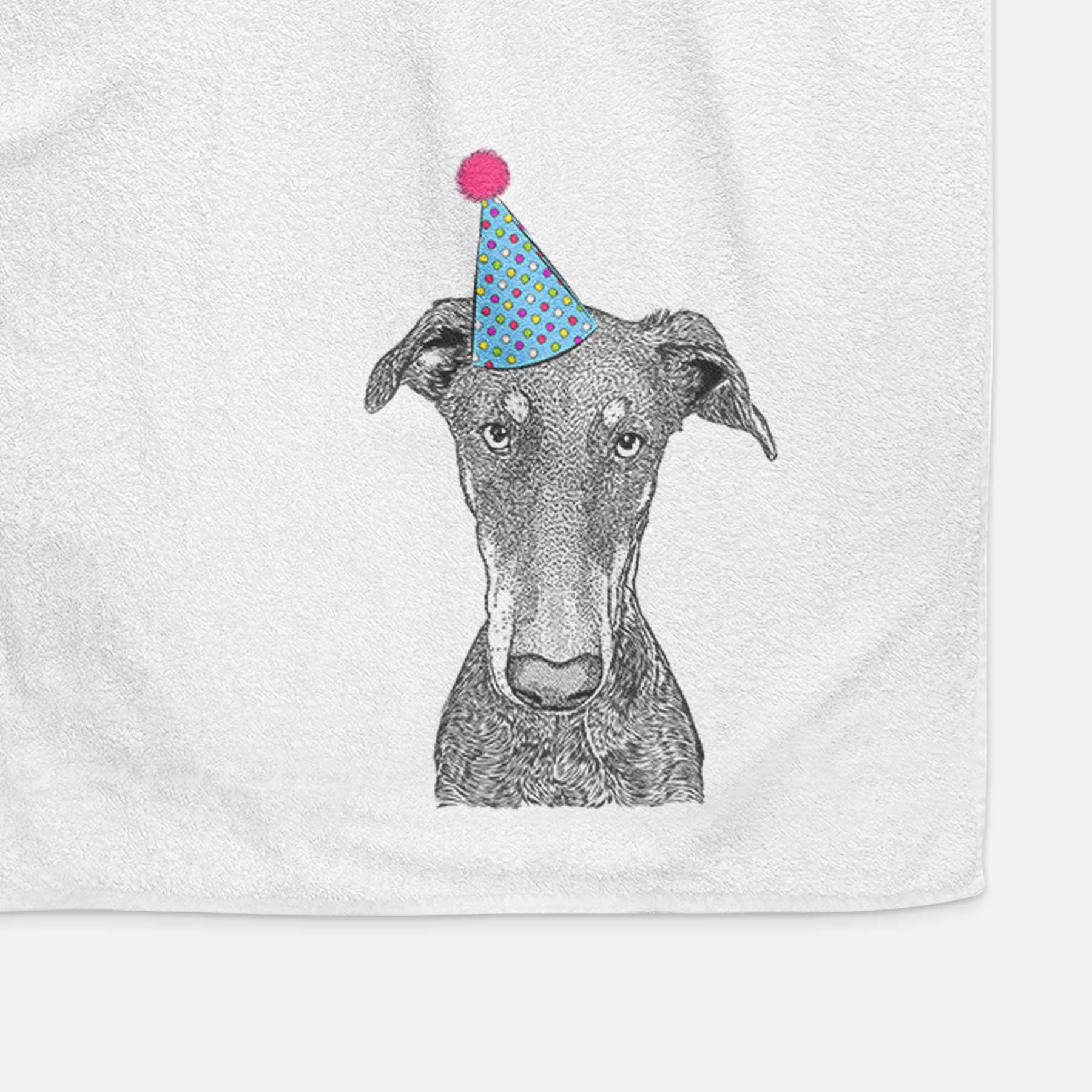 Princess Fiona the Doberman Pinscher Decorative Hand Towel