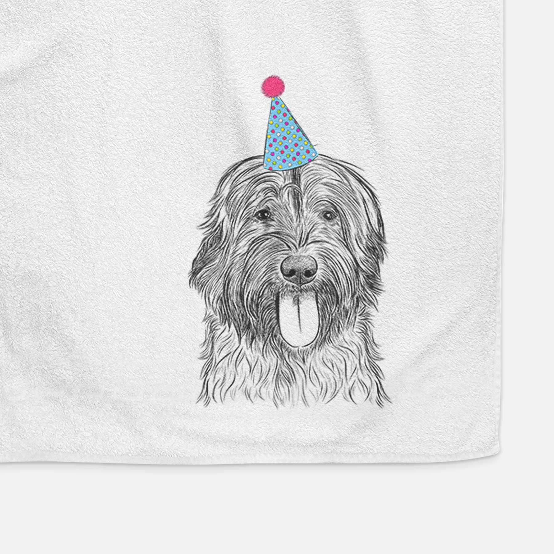 Puig the Catalan Sheepdog Decorative Hand Towel