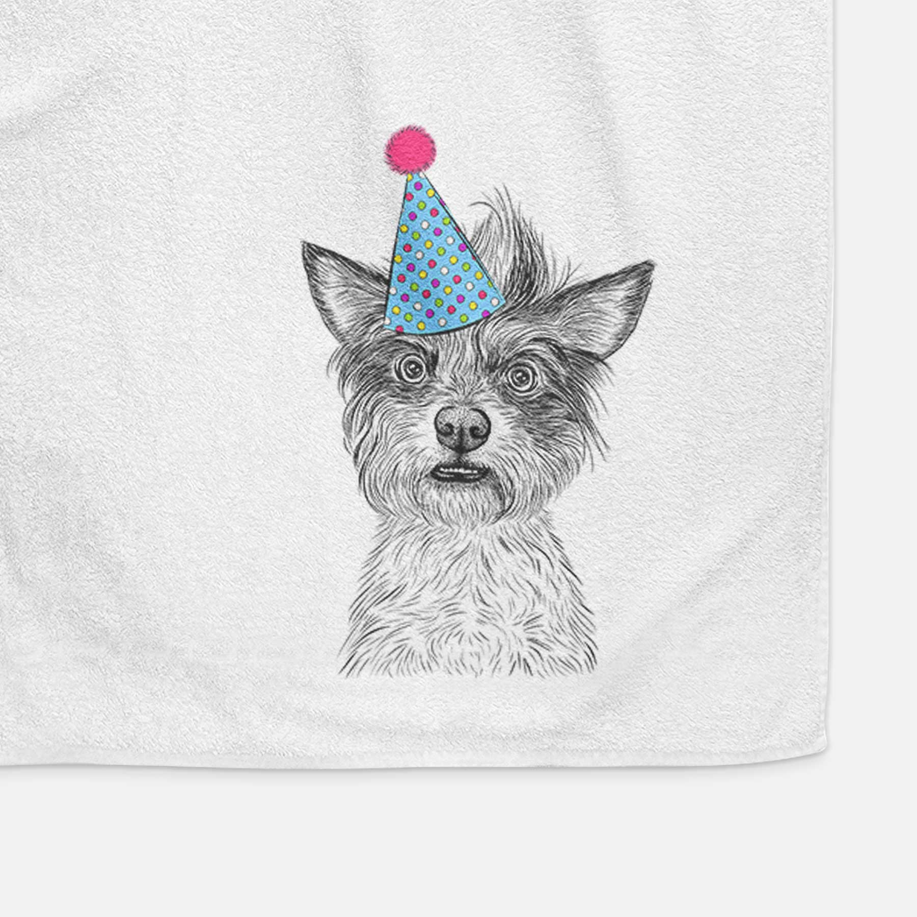 Quigley the Mixed Breed Decorative Hand Towel