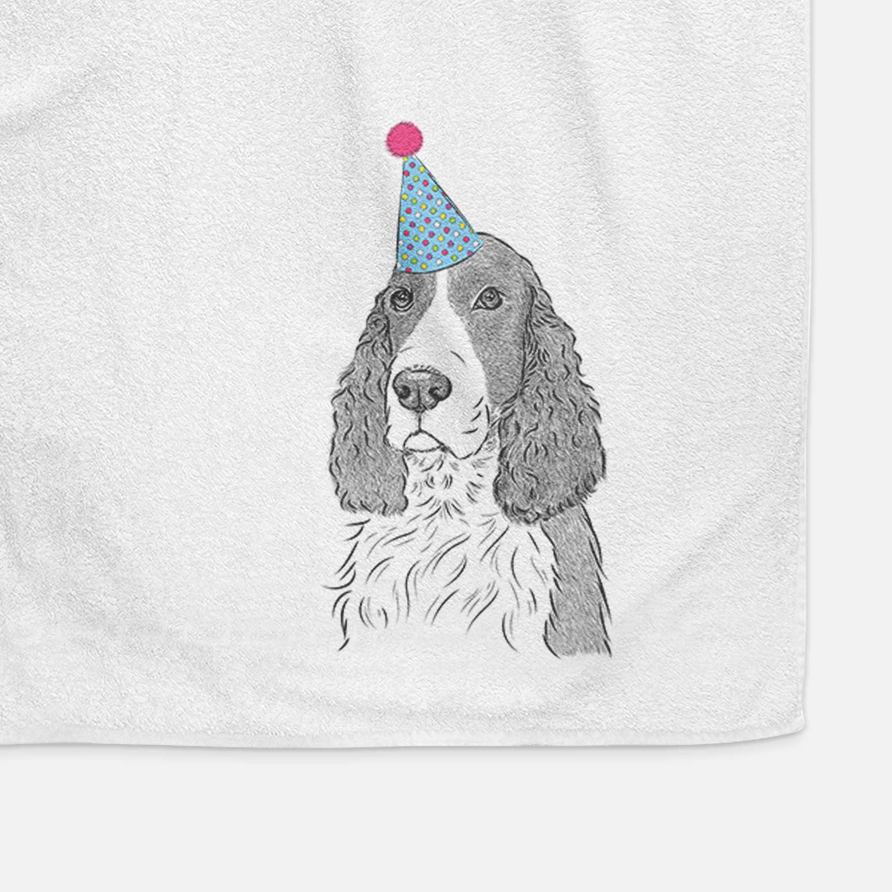 Quincy the English Springer Spaniel Decorative Hand Towel