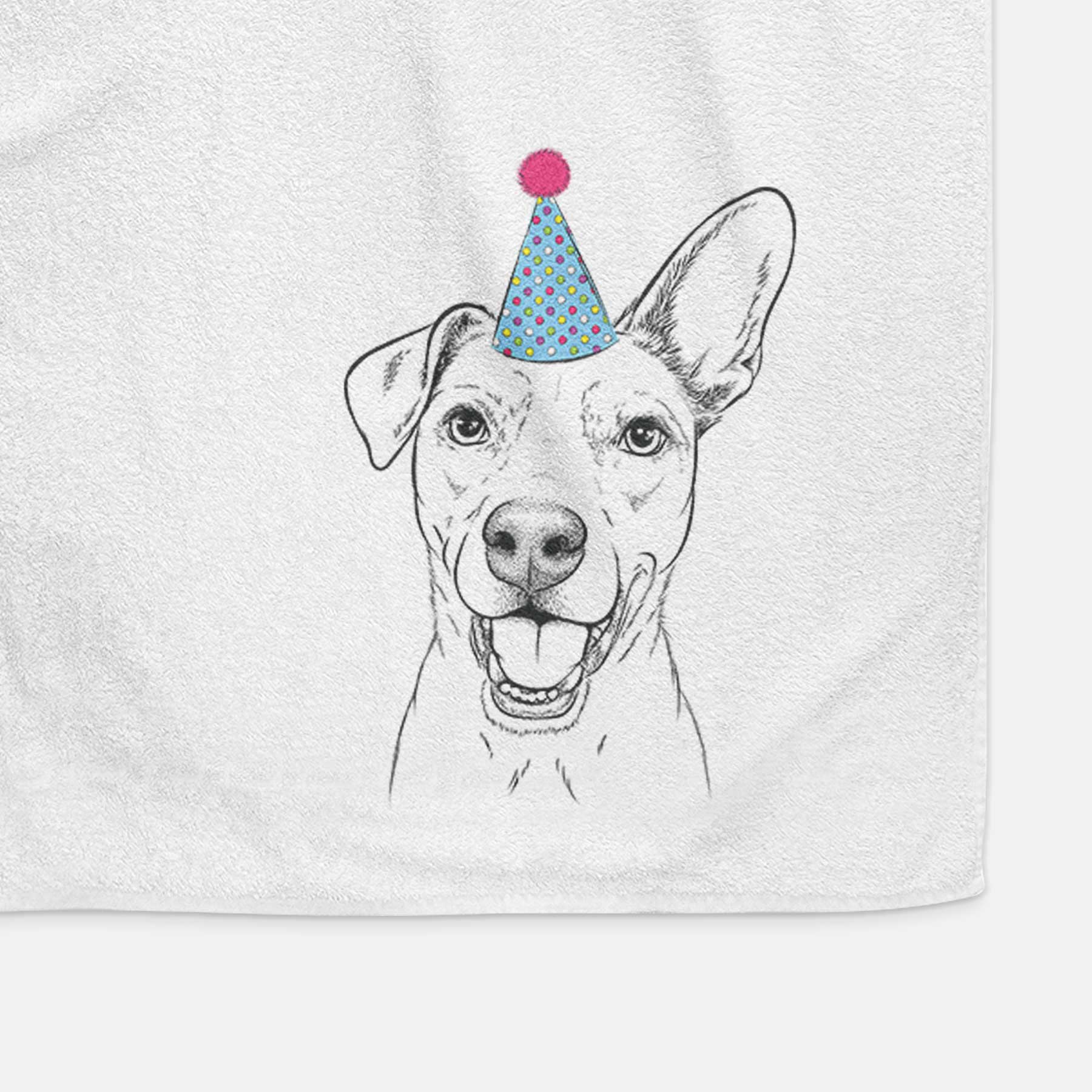 Radar the Pitbull Mix Decorative Hand Towel