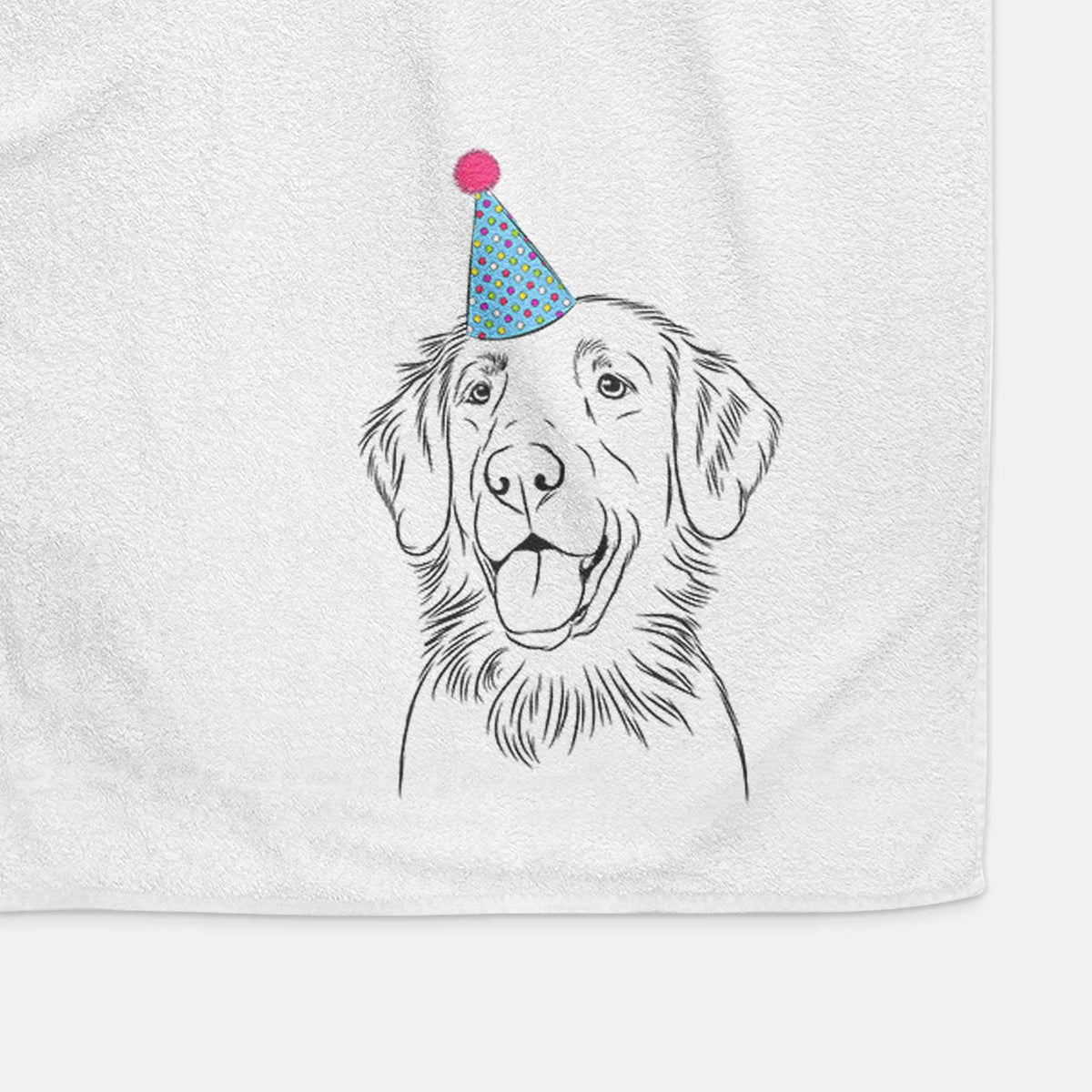 Raisin the Flat Coated Retriever Decorative Hand Towel