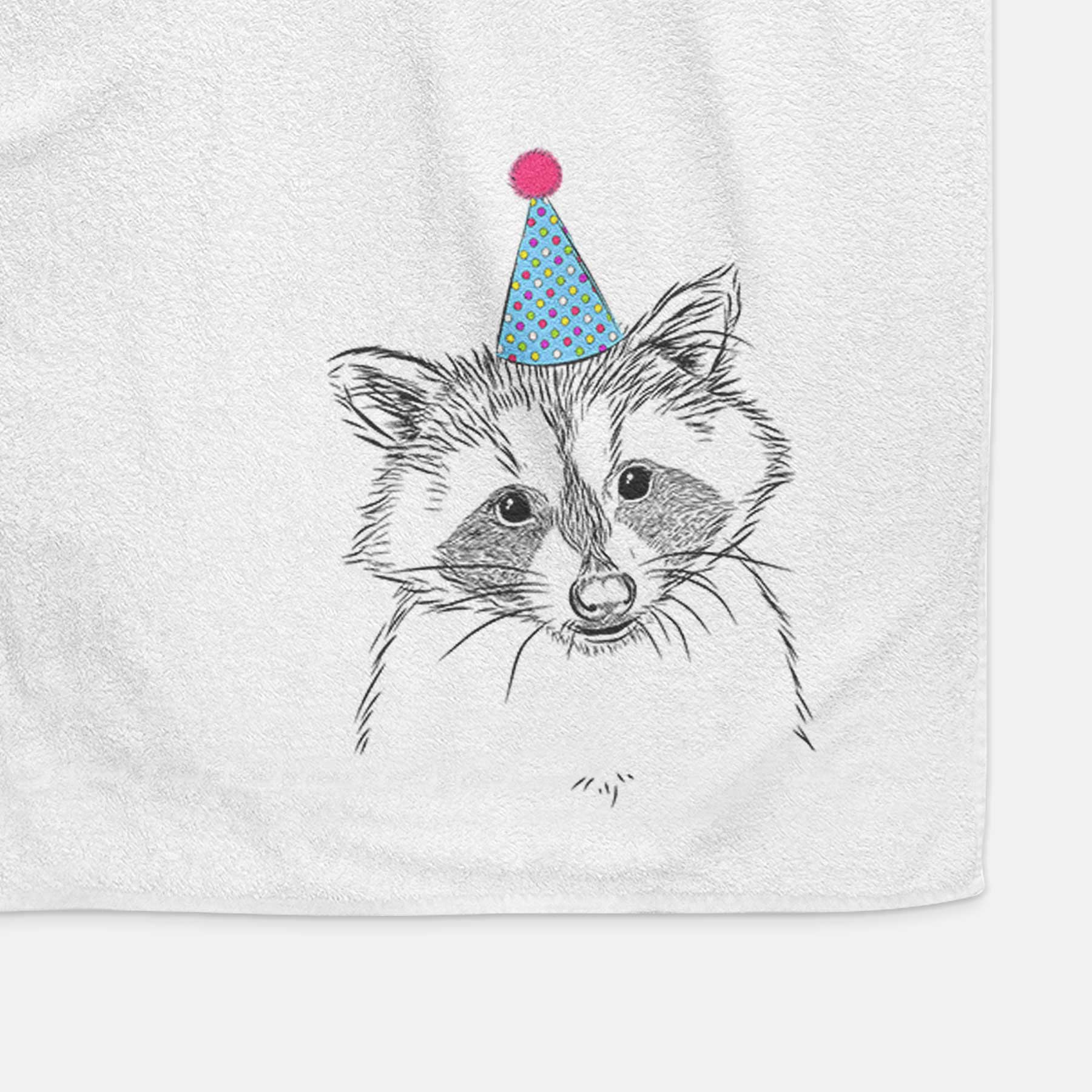 Randy the Raccoon Decorative Hand Towel