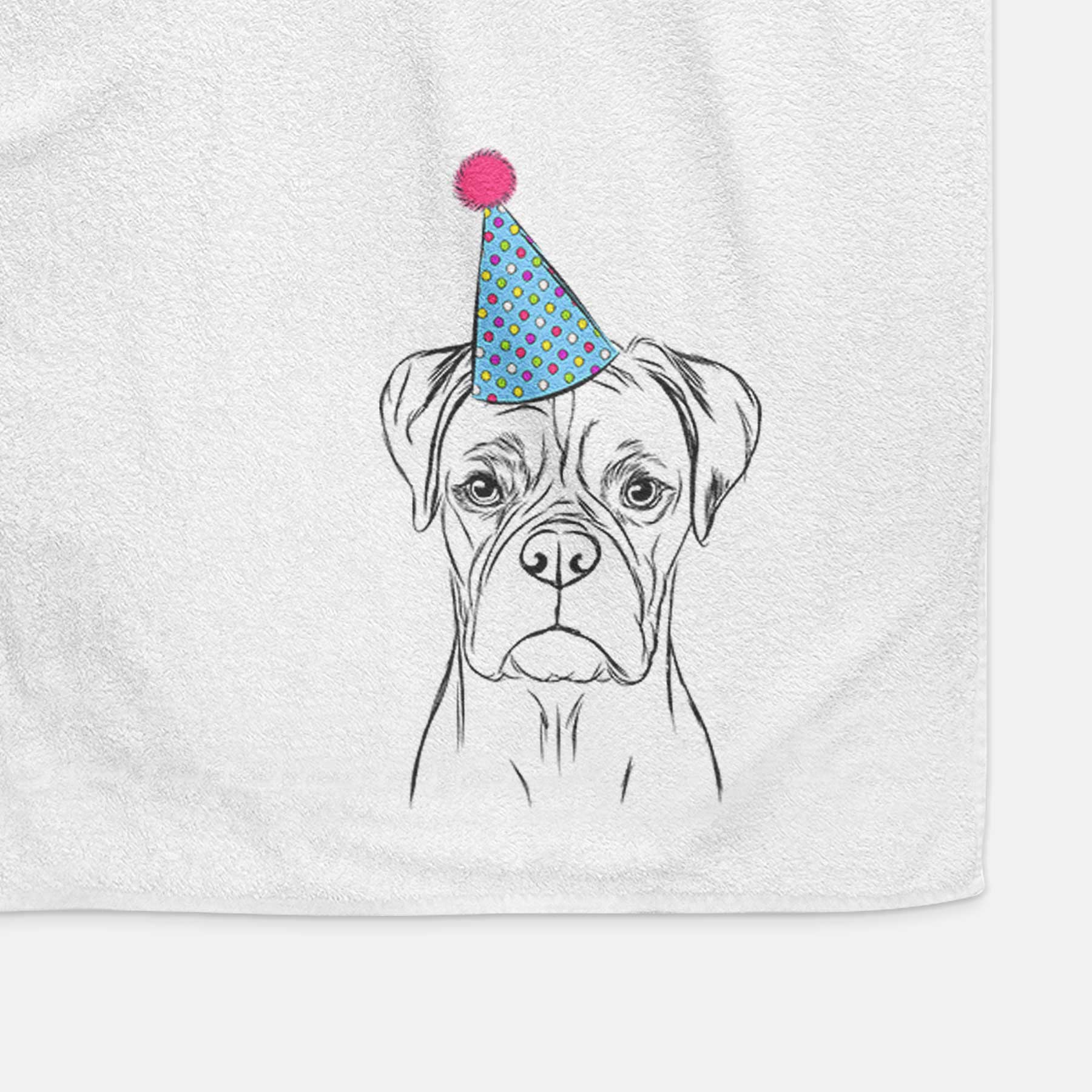 Reese the Boxer Decorative Hand Towel