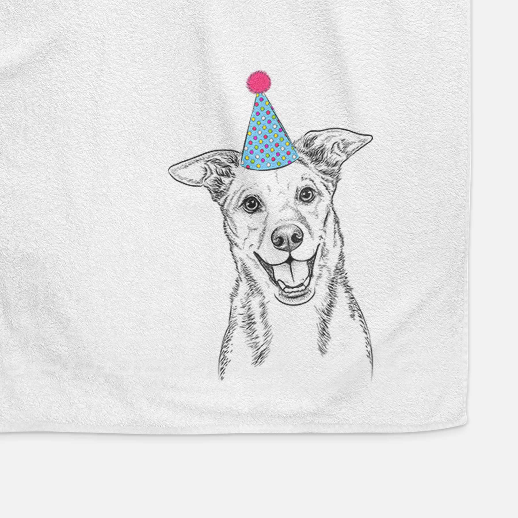 Rocco the Mixed Breed Decorative Hand Towel