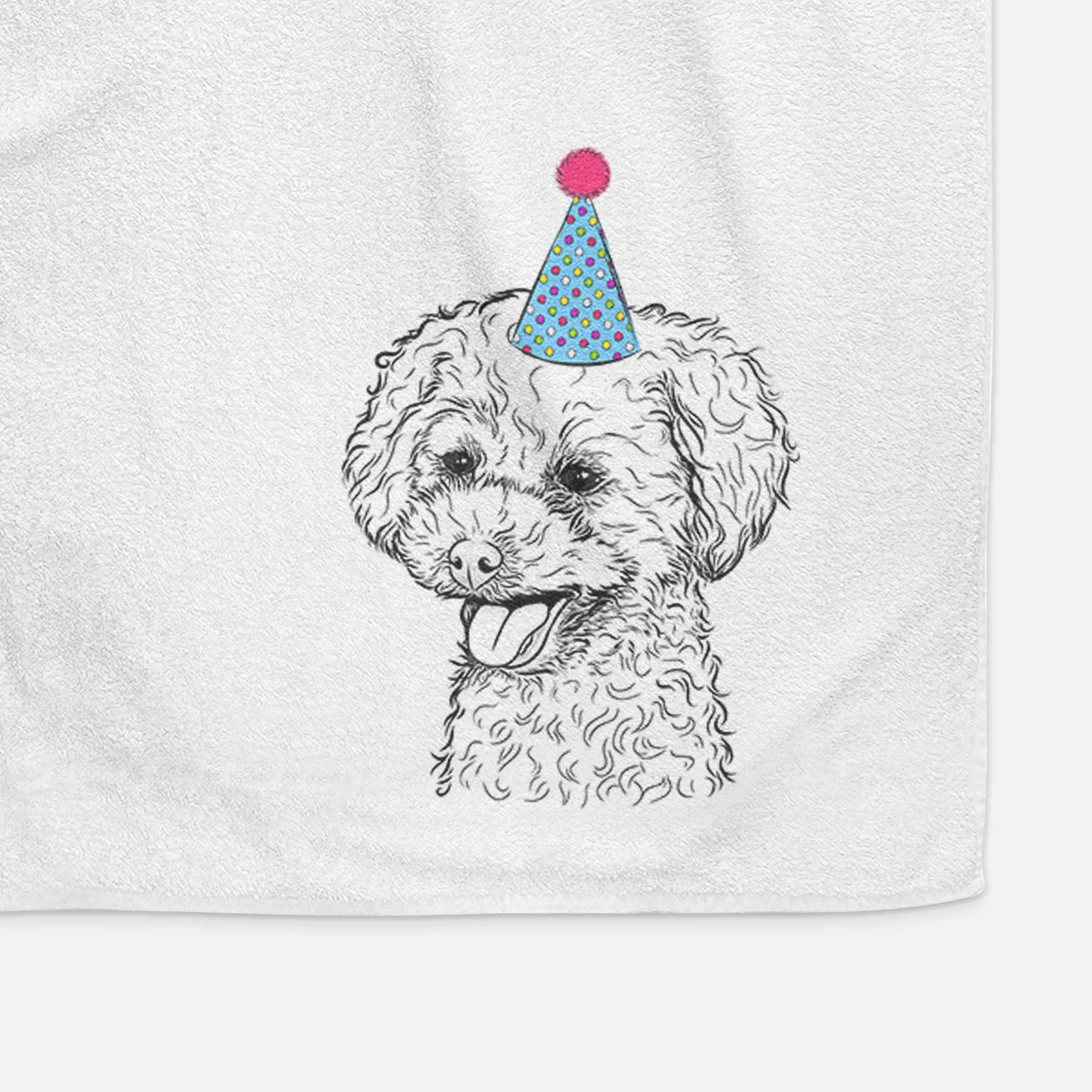 Rocky the Teacup Poodle Decorative Hand Towel