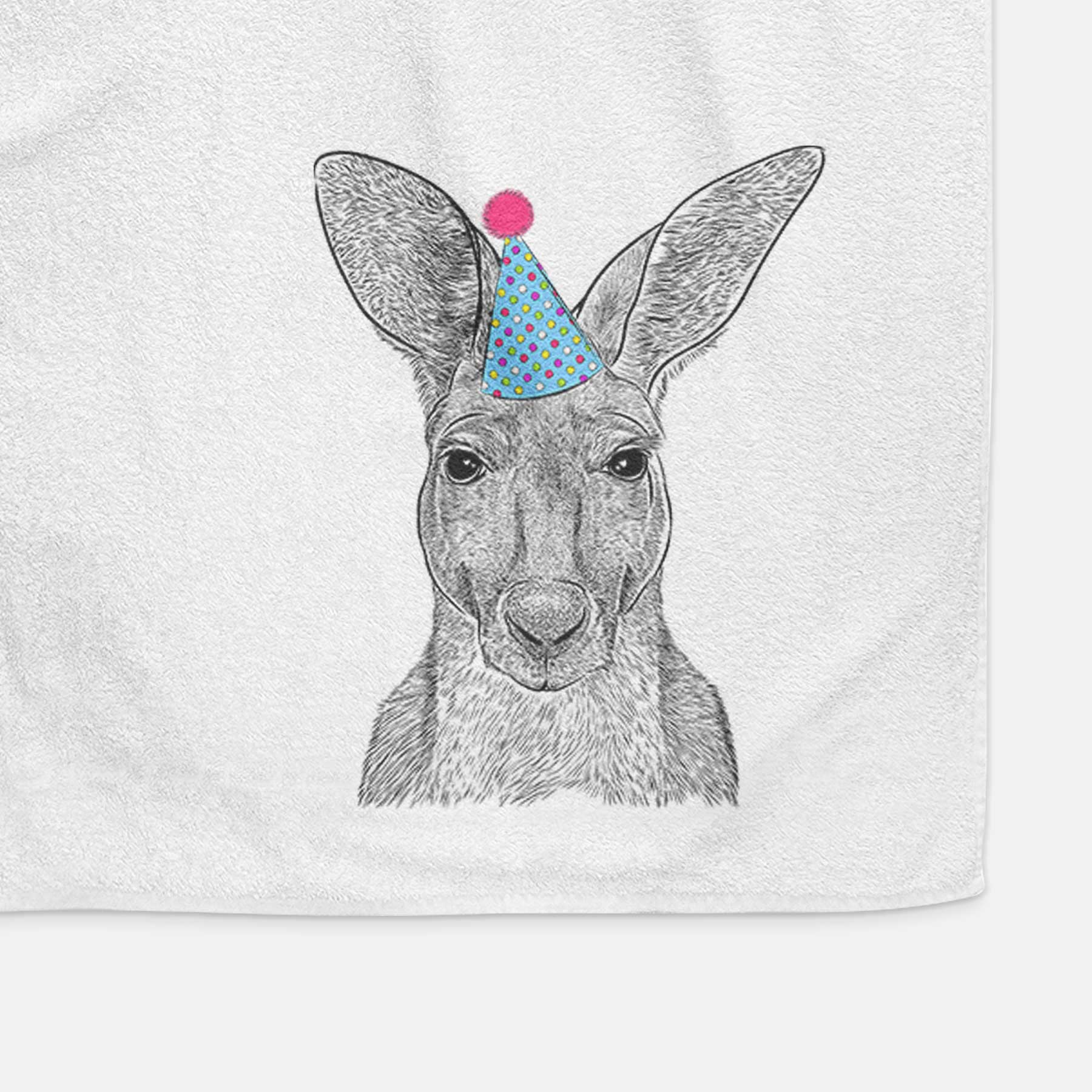 Roger the Red Kangaroo Decorative Hand Towel