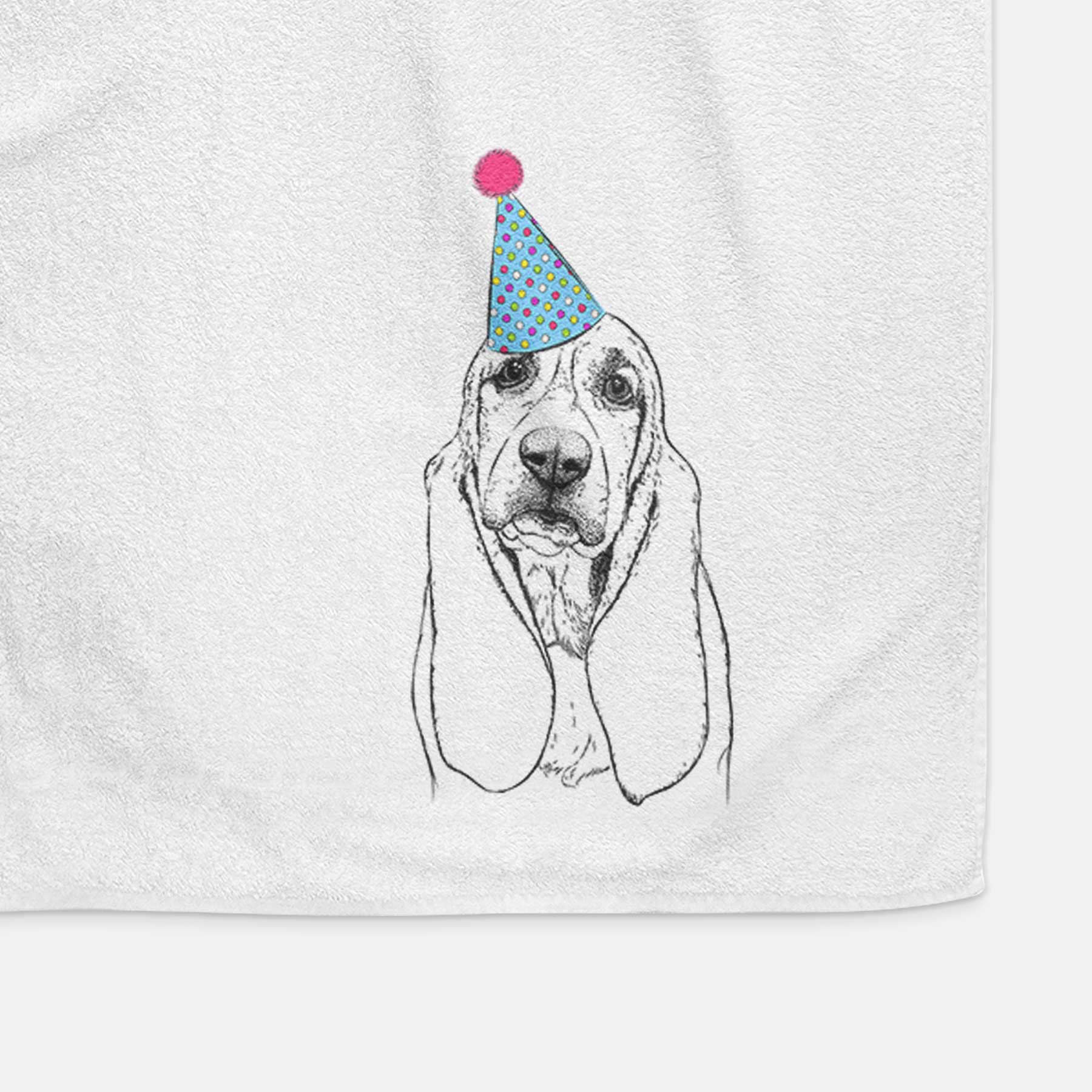 Rolo the Basset Hound Decorative Hand Towel