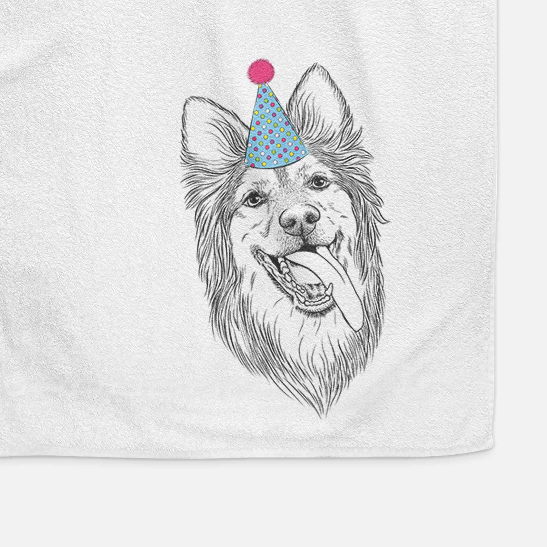 Rosalie the German Shepherd Mix Decorative Hand Towel